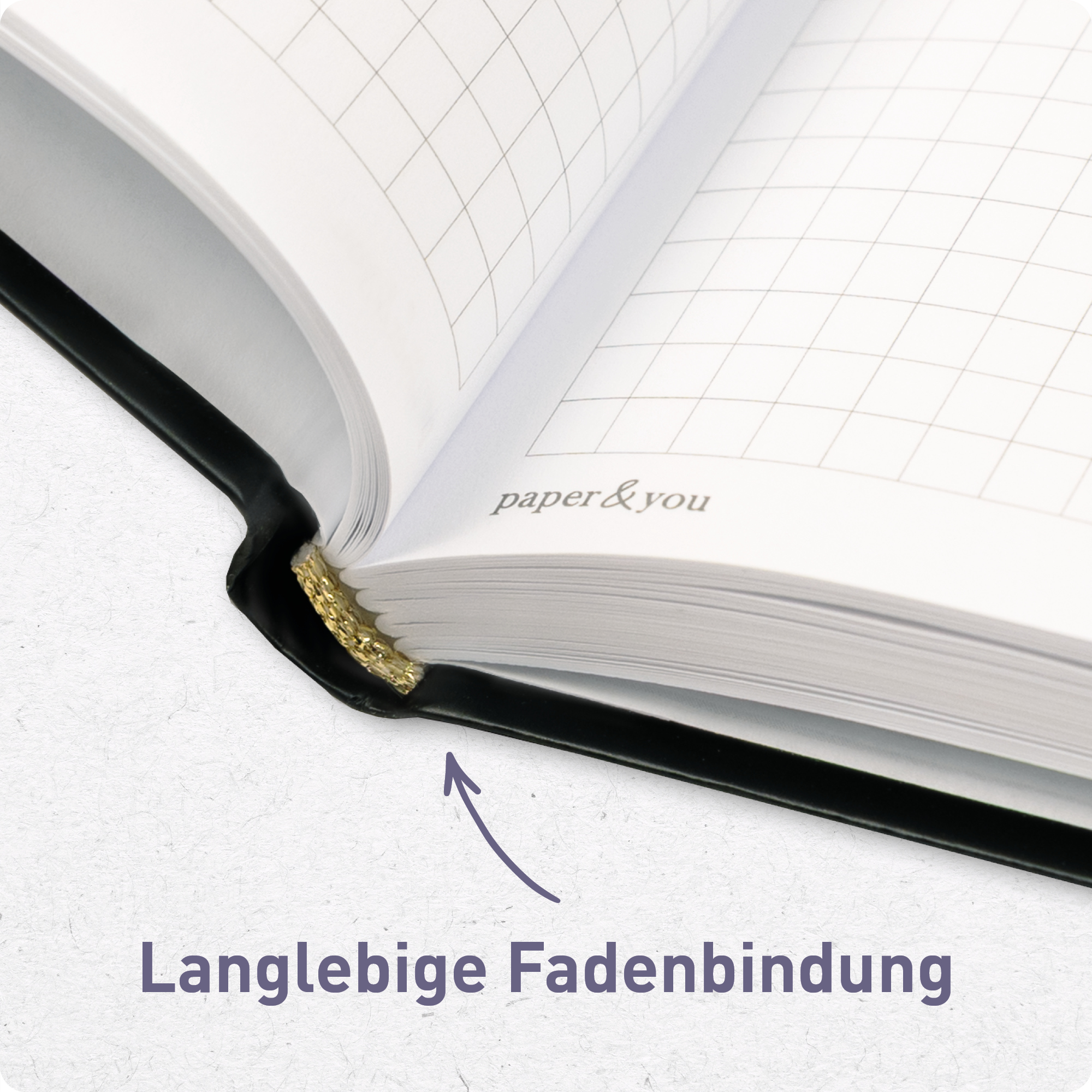 Artikelbild 6 des Artikels “paper&you Notizbuch kariert A6+ 