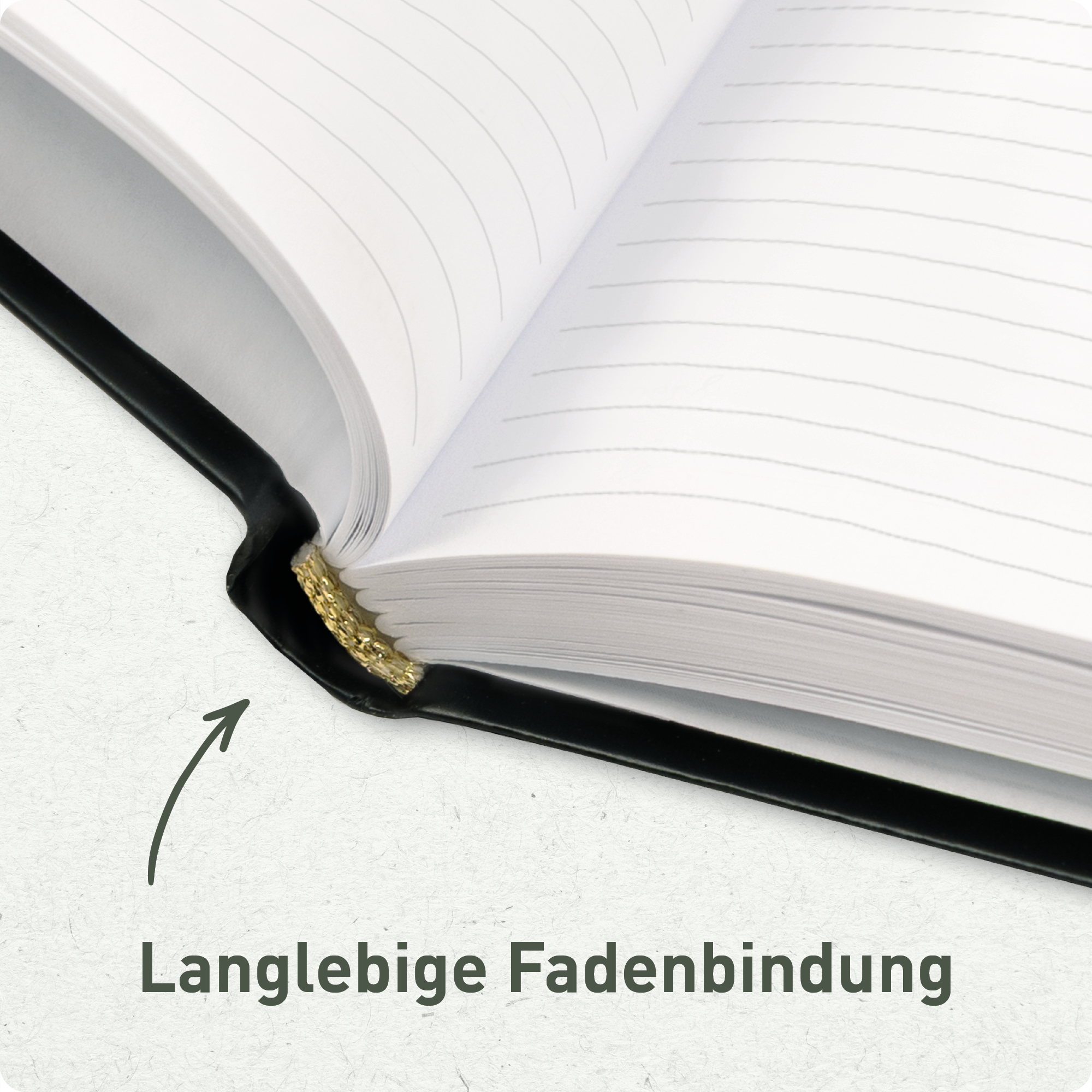 Artikelbild 6 des Artikels “paper&you Notizbuch Classic A5+ liniert [Fine Flowers salbei] “