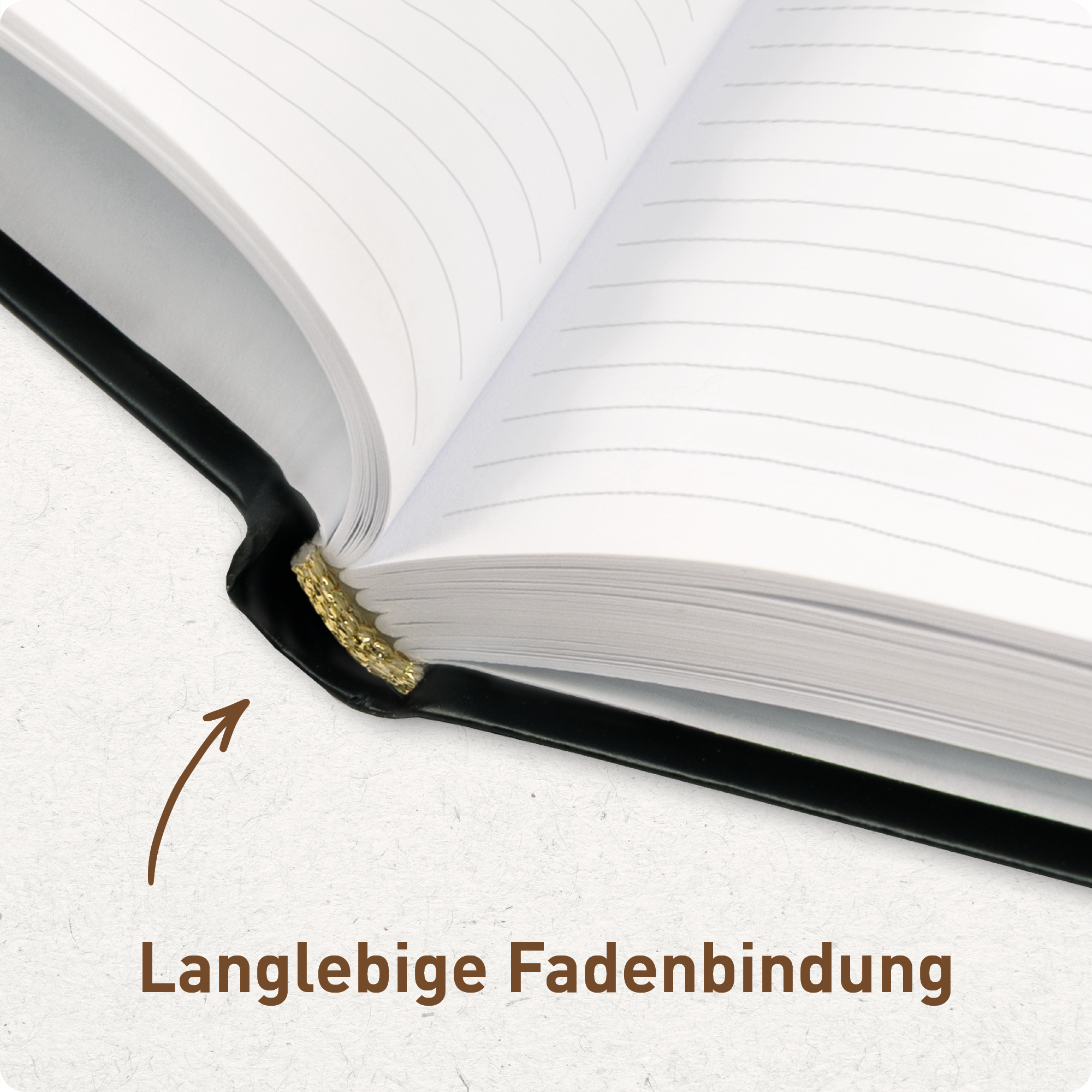 Artikelbild 6 des Artikels “paper&you Notizbuch Classic A5+ liniert [Ink Flower] “