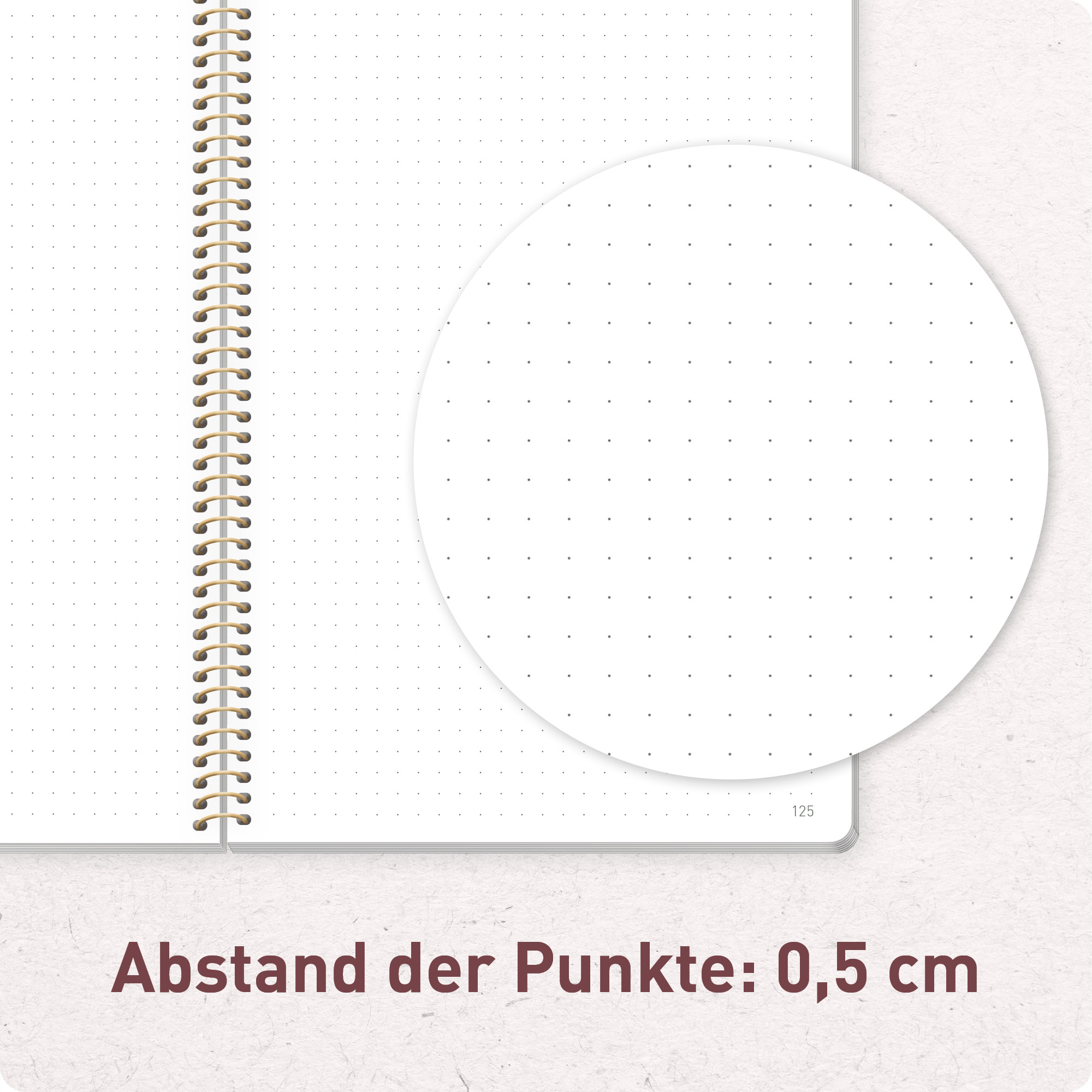Artikelbild 6 des Artikels “Bullet Journal dotted A5 mit Spiralbindung [Glamour Dots] “