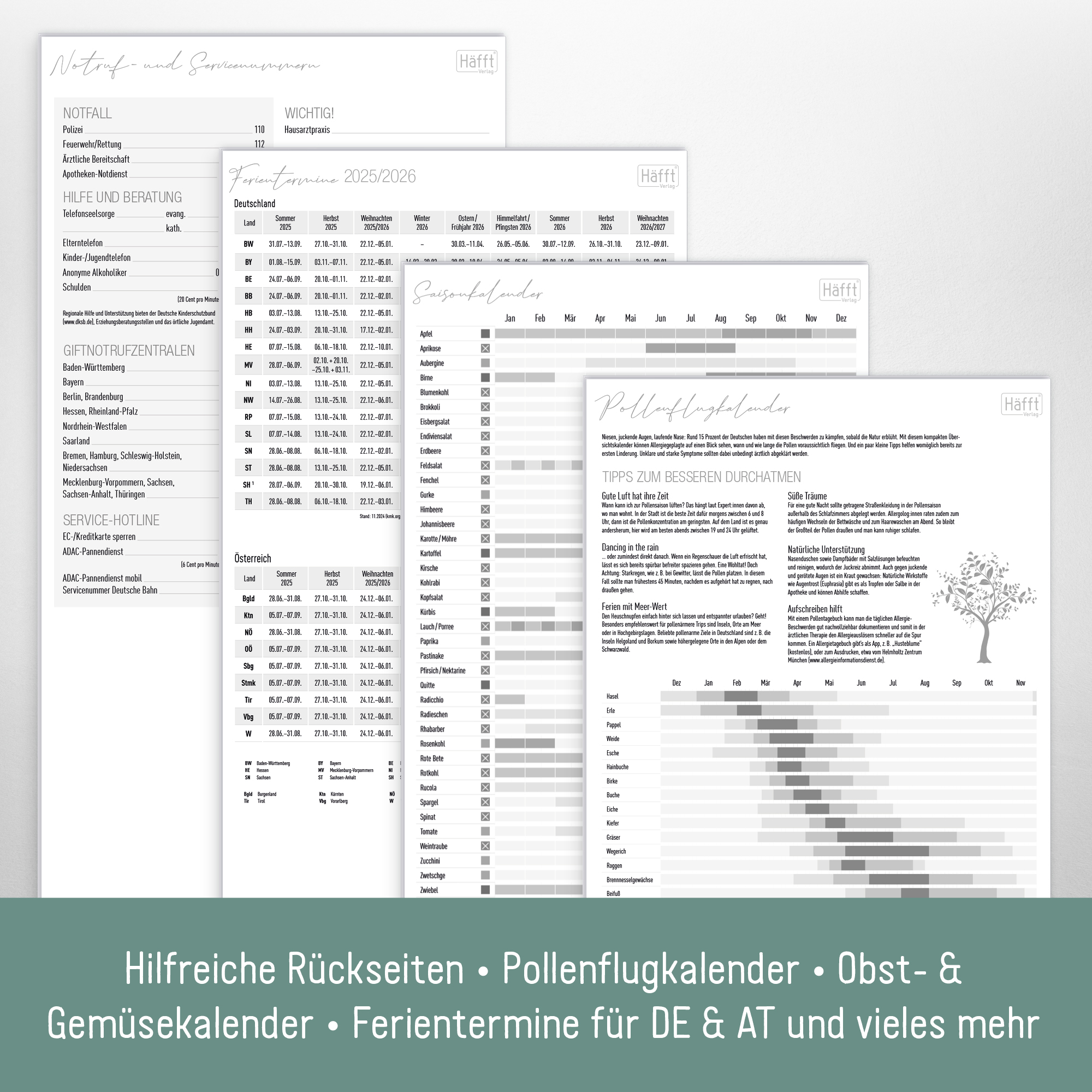 Artikelbild 6 des Artikels “Familienplaner Kompakt 2026 4-spaltig [Blattgold] “