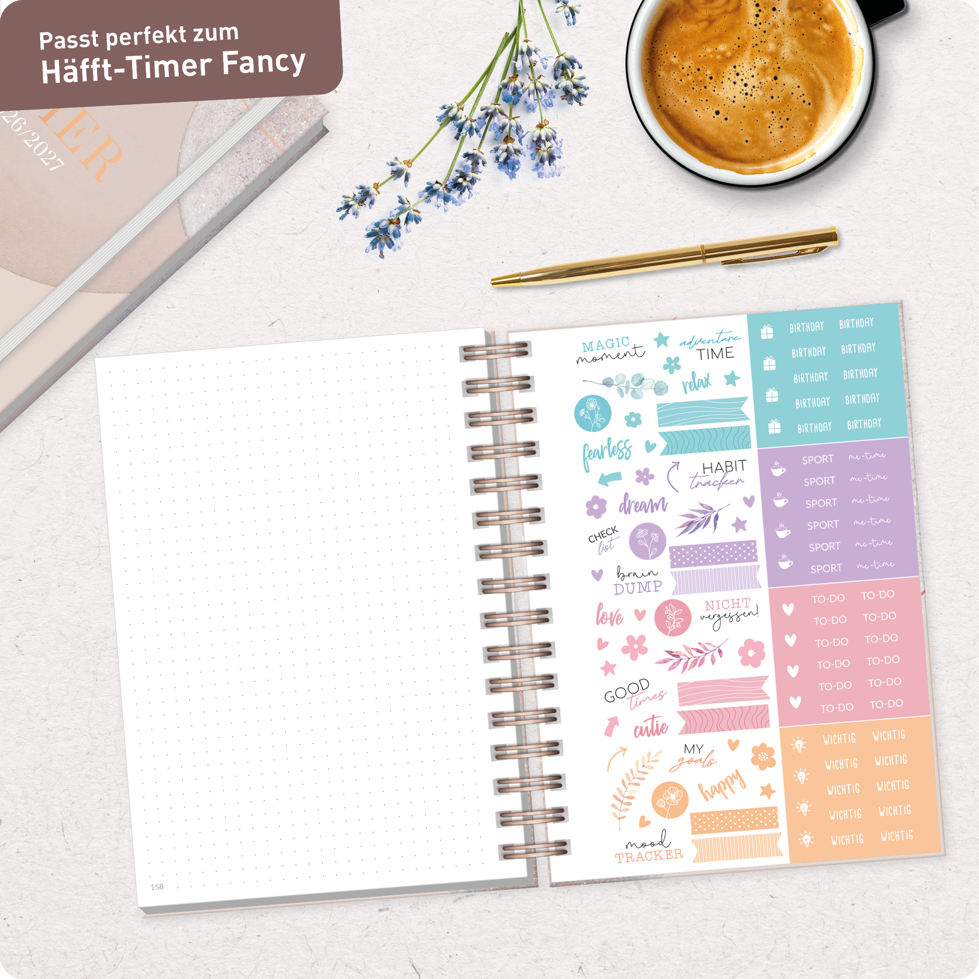 Artikelbild 7 des Artikels “Journal Fancy dotted A5 mit Spiralbindung [Soft Beige] “