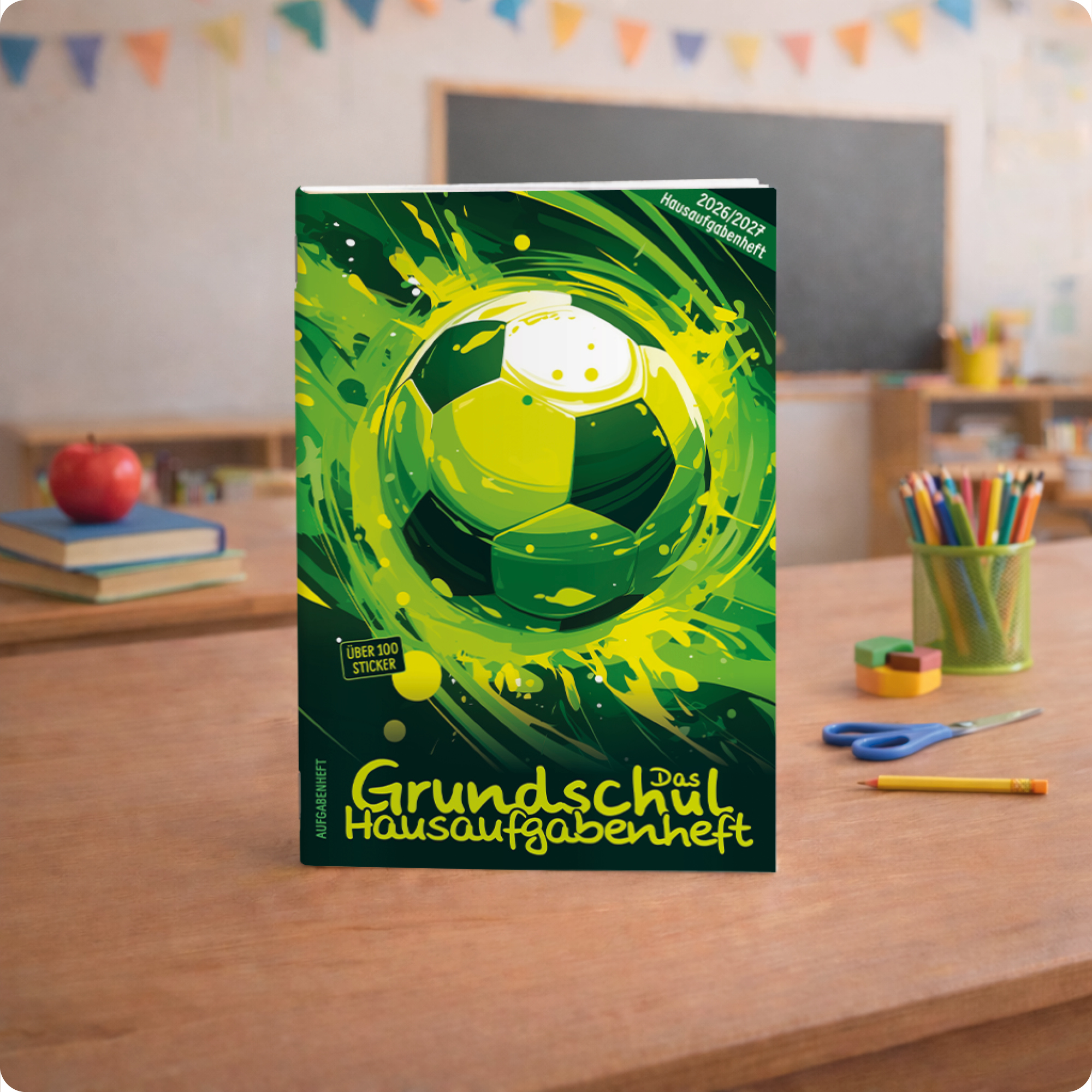 Artikelbild 7 des Artikels “Hausaufgabenheft Grundschule 2026/2027 A5 mit Datum [Fußball] “