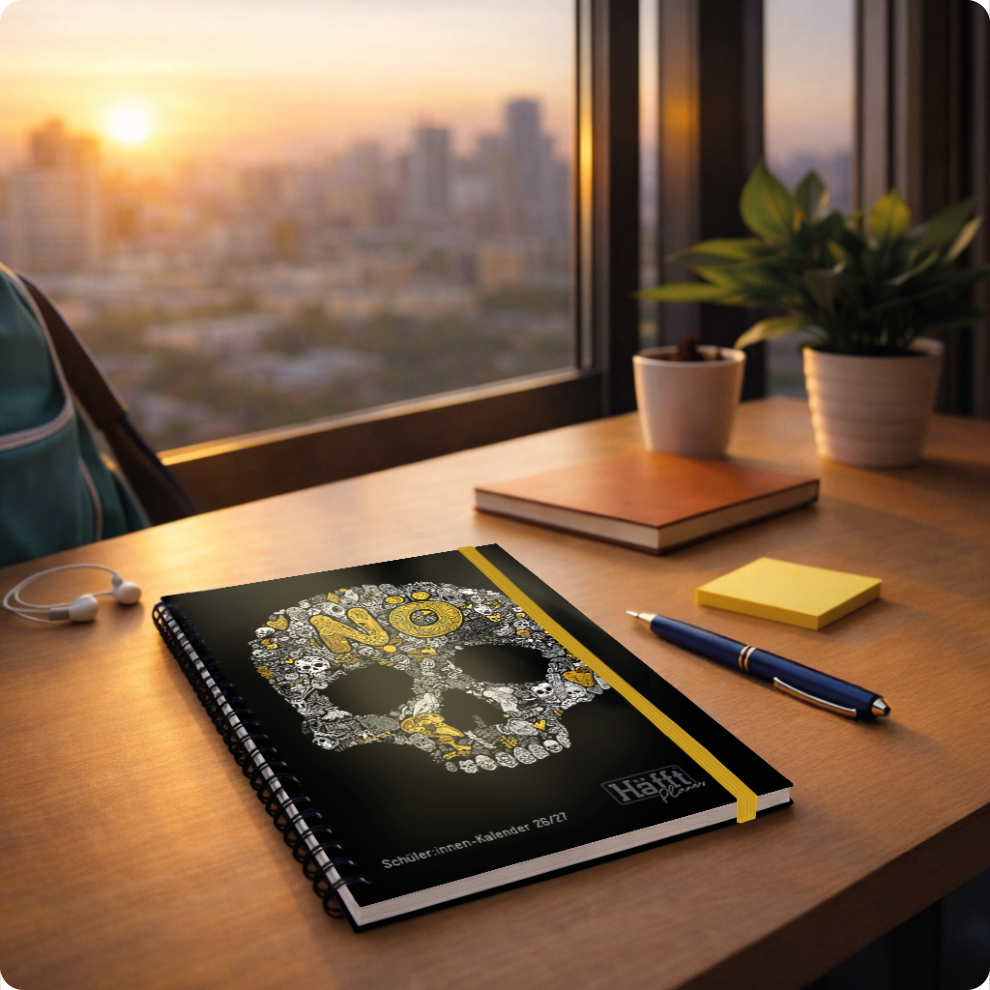 Artikelbild 7 des Artikels “Häfft Planer Premium A5 2026/2027 [Skull] “
