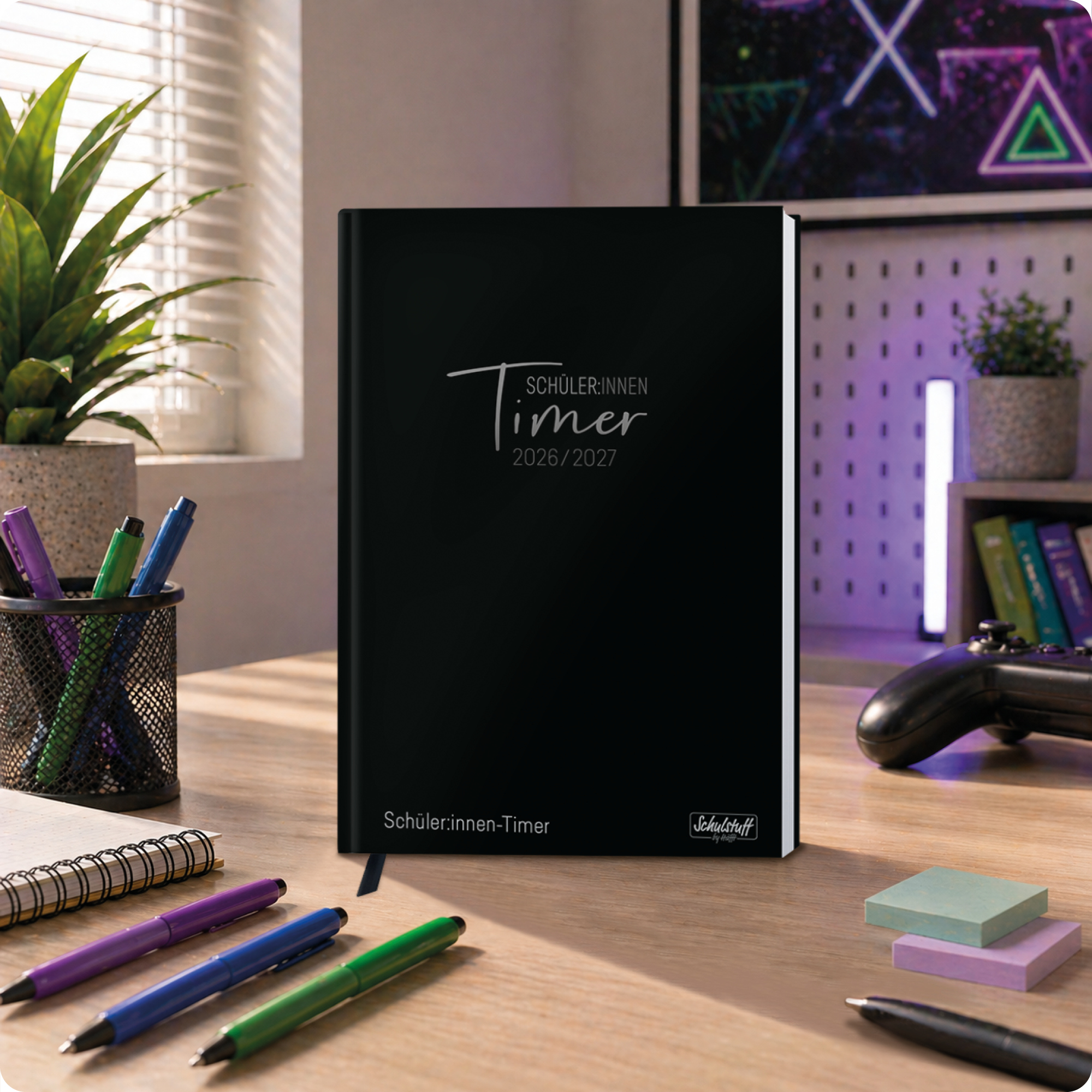 Artikelbild 7 des Artikels “Schulstuff Schüler:innen-Timer A5 2026/2027 A5 [Black Edition] “