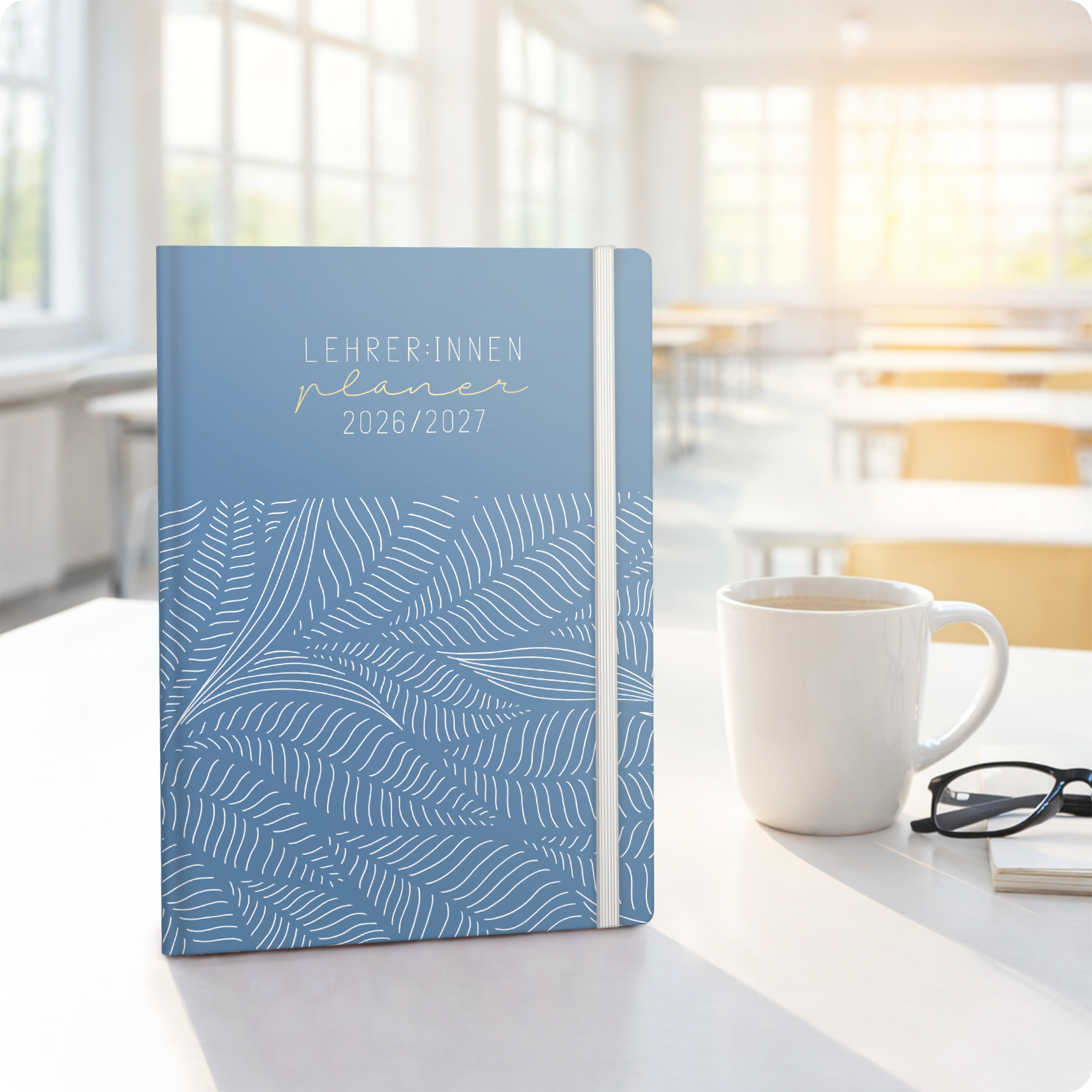 Artikelbild 7 des Artikels “Lehrer-Planer A5+ 26/27 [Fine Leaves Blue] “