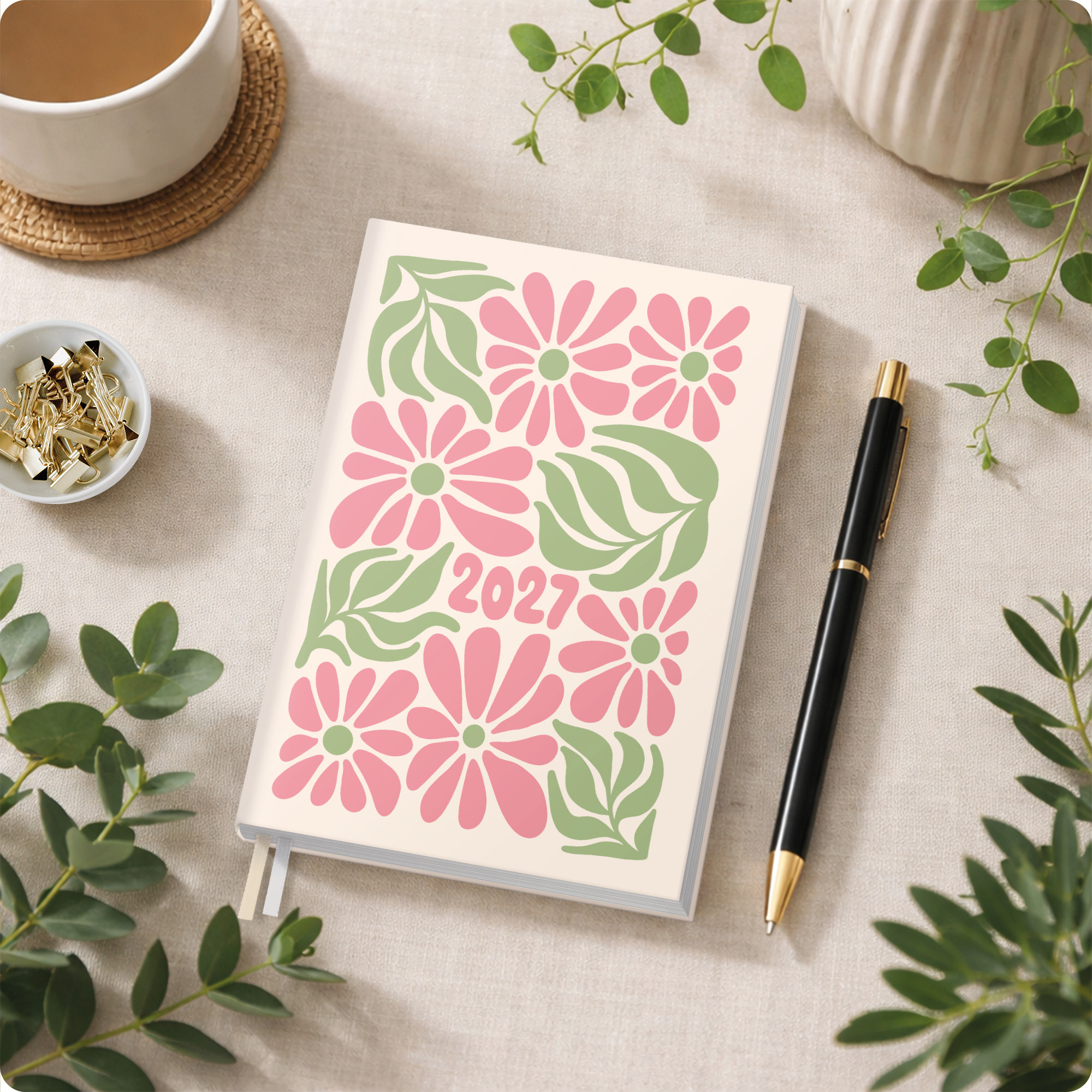 Artikelbild 7 des Artikels “Chäff-Timer Mini A6+ 2026/2027 [Flower Power pink] “