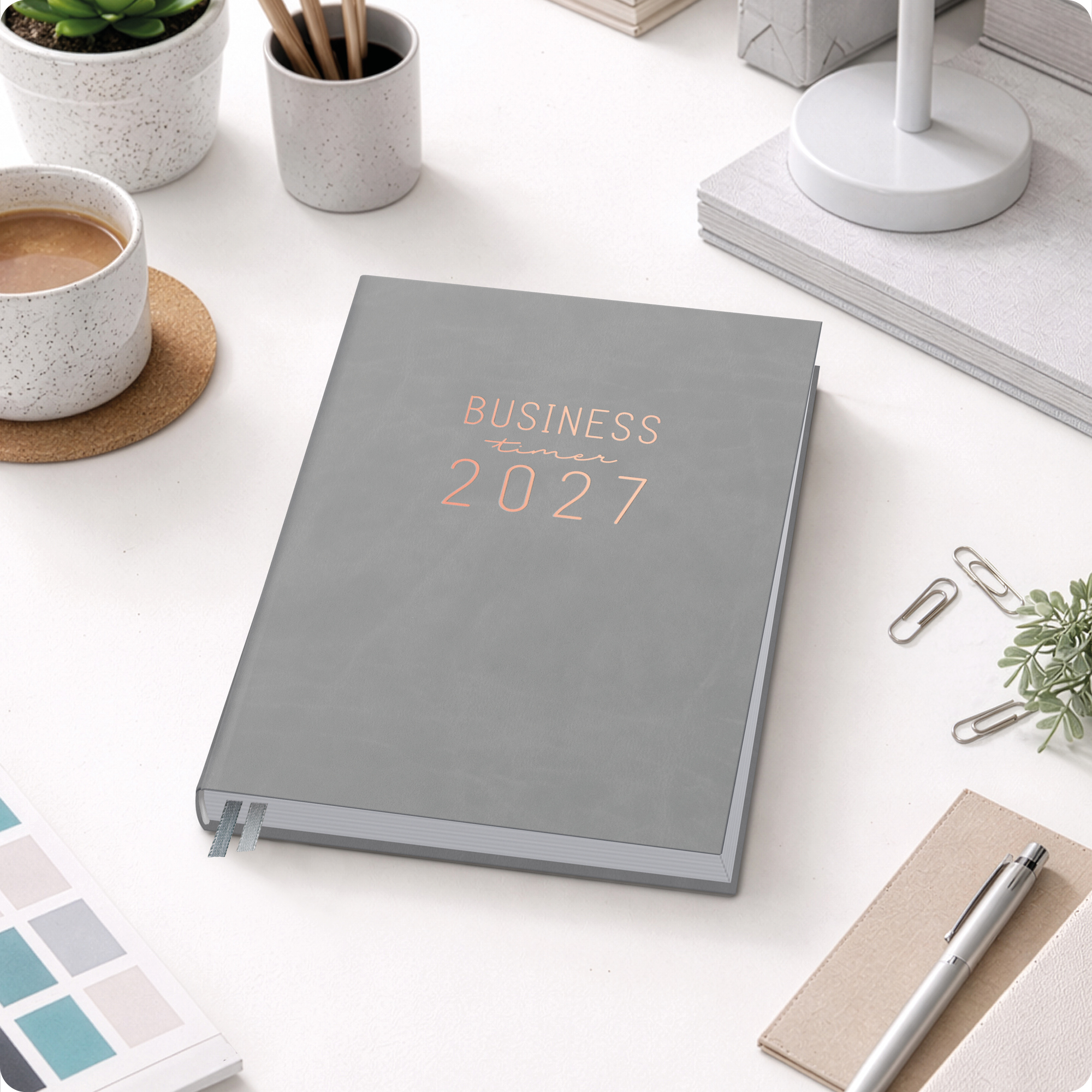 Artikelbild 7 des Artikels “Business-Timer A5 2026/2027 [Grau-Rosé] “
