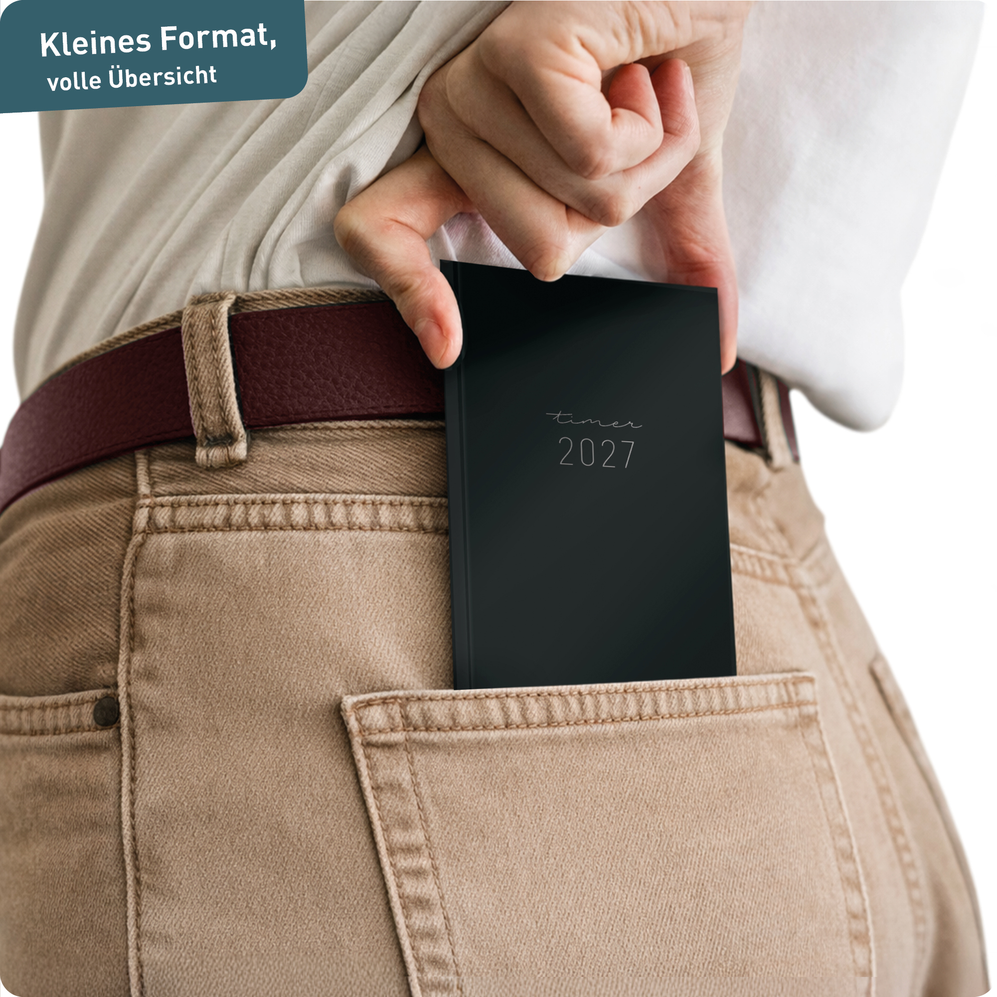 Artikelbild 7 des Artikels “Monatskalender 2026/2027 A6+ Slim Taschenkalender [Black Edition] “