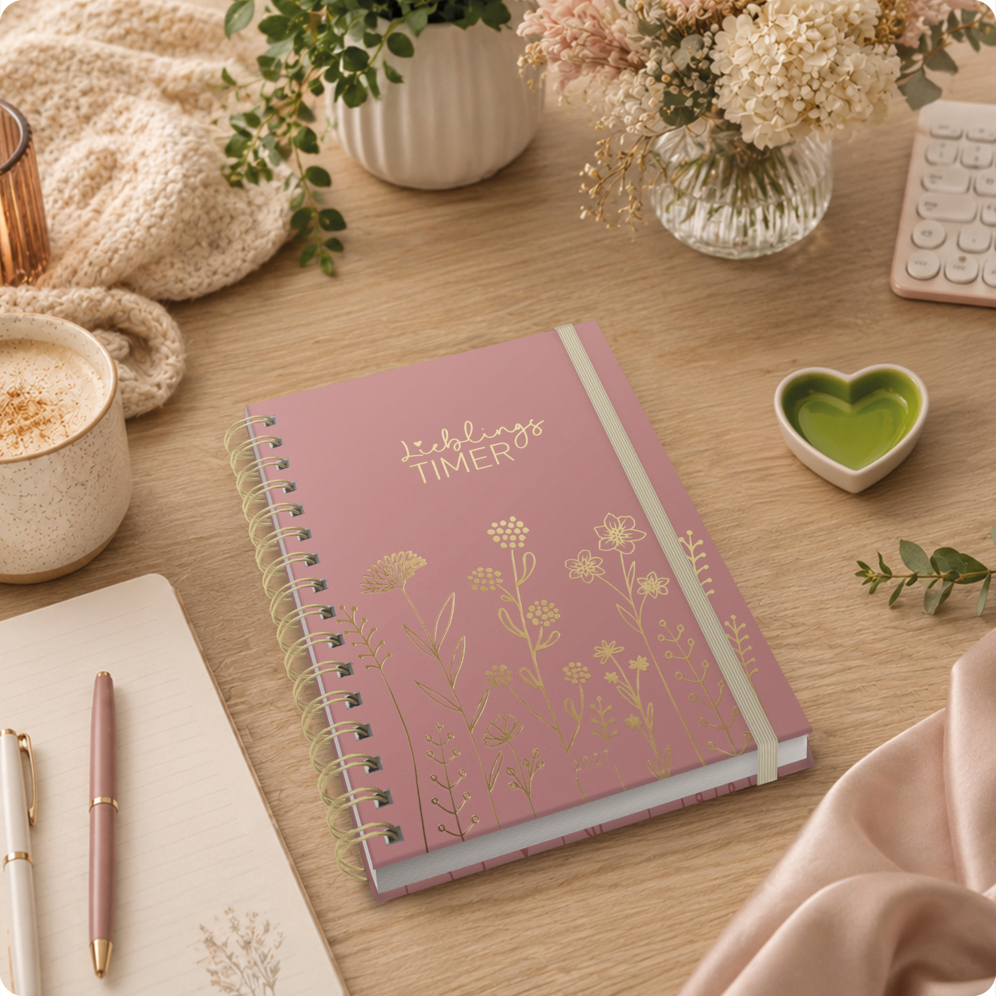 Artikelbild 7 des Artikels “Lieblings-Timer A5 2027 [Fine Flowers rosé] “