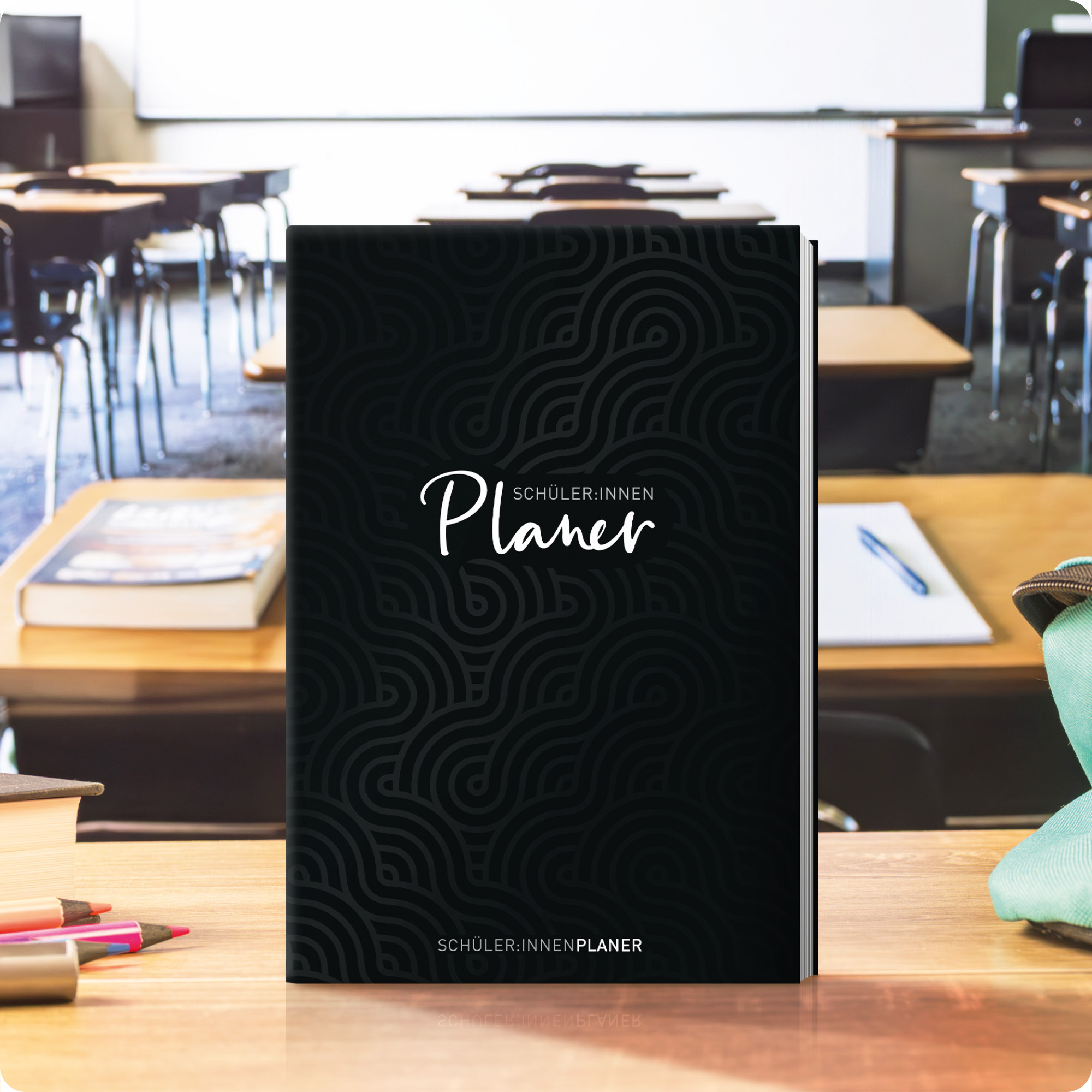 Artikelbild 7 des Artikels “Schulstuff Schülerplaner A5 [Black Pattern] “
