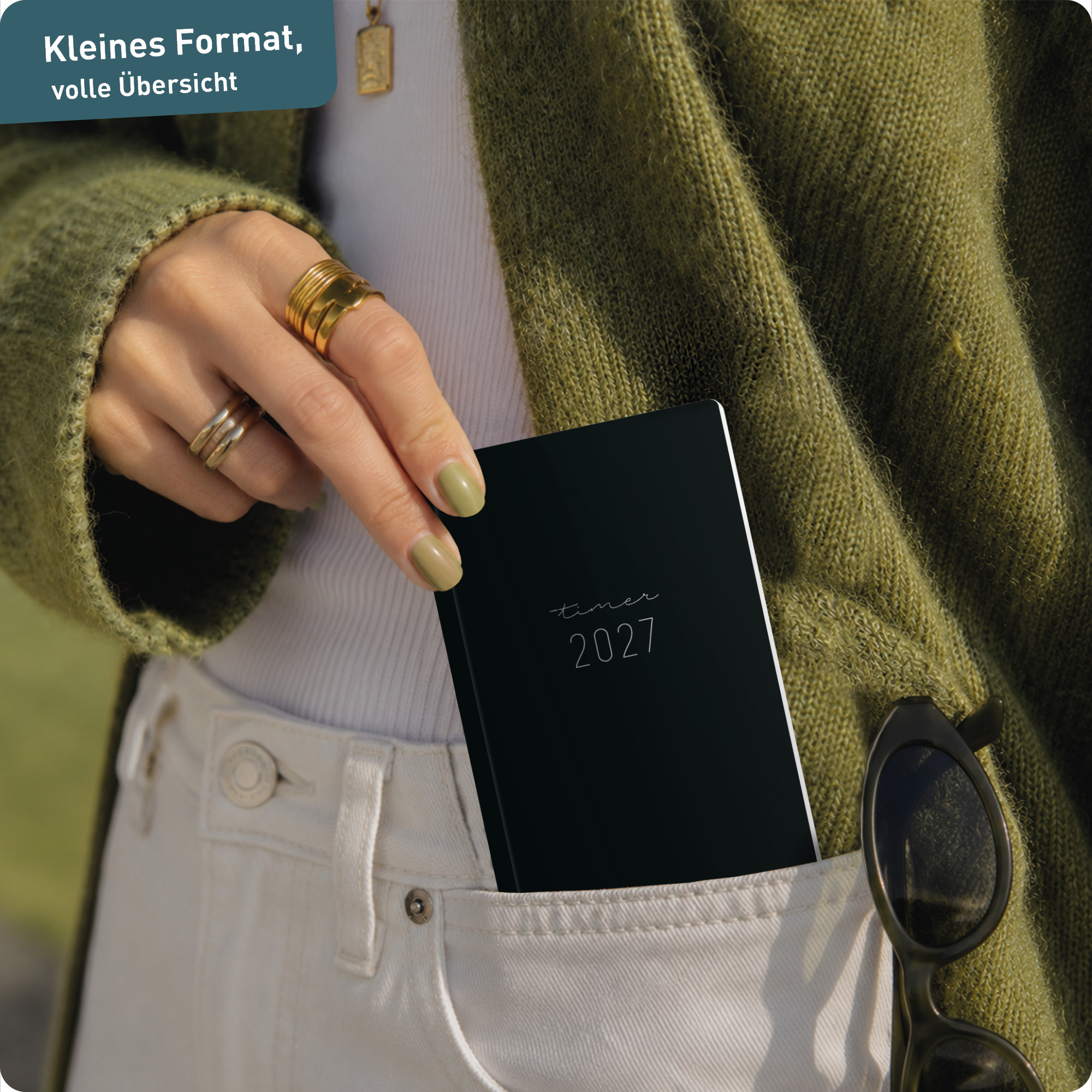 Artikelbild 7 des Artikels “Monatskalender Pocket Slim A6+ 2027 [Black Edition] “