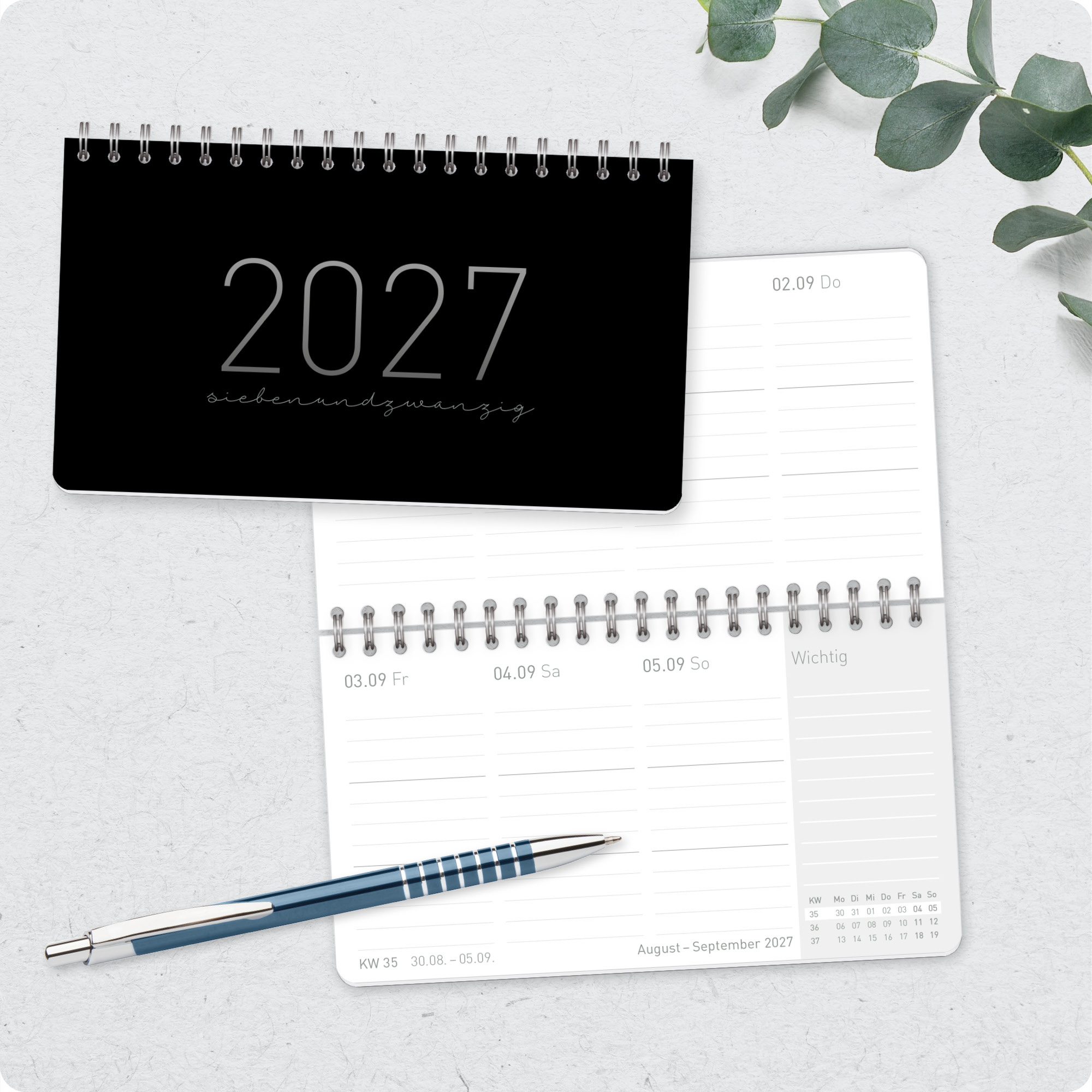 Artikelbild 7 des Artikels “Wochen-Tischkalender Pocket 2027 [Black Edition] “