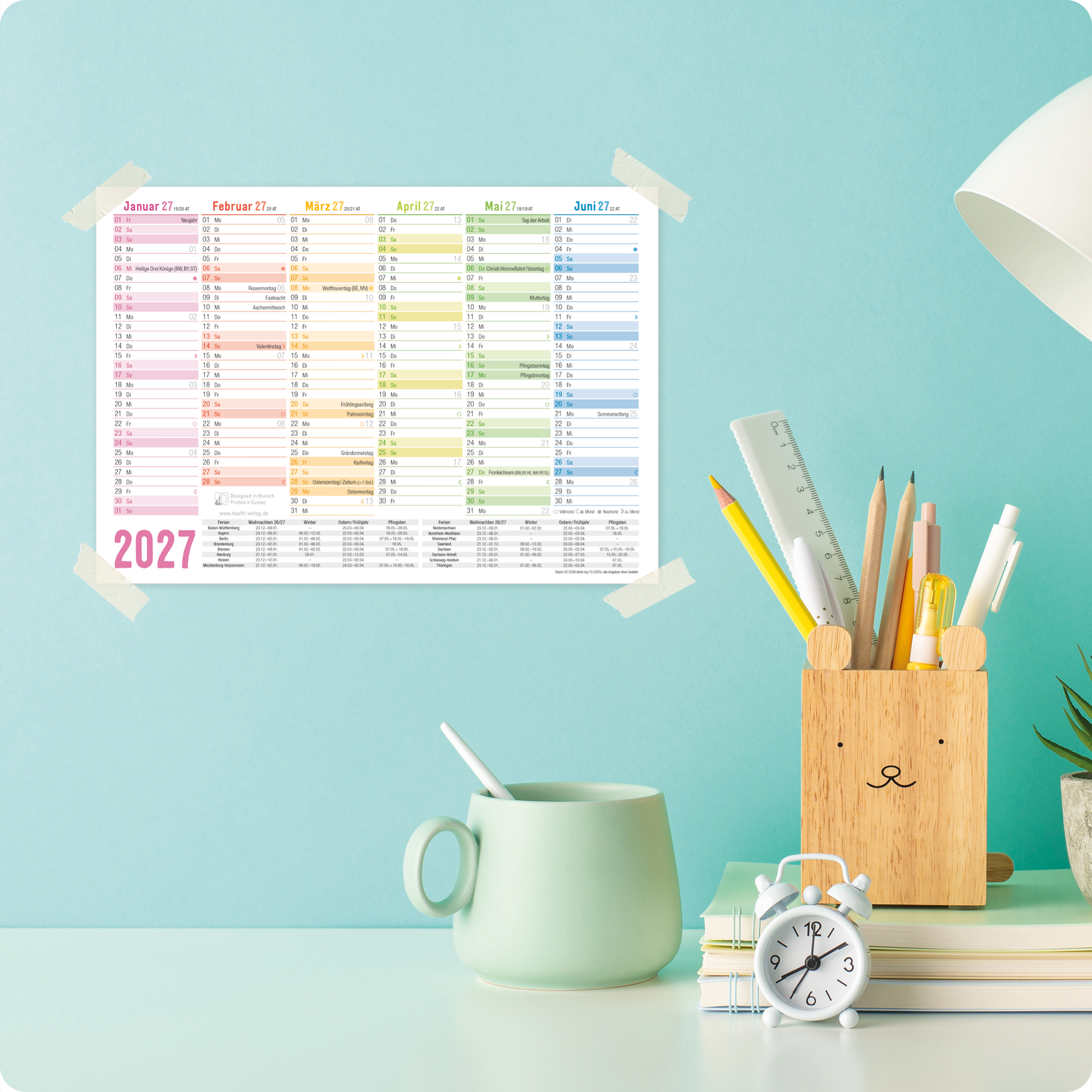 Artikelbild 7 des Artikels “Tafelkalender 2027 A5 [Rainbow] “