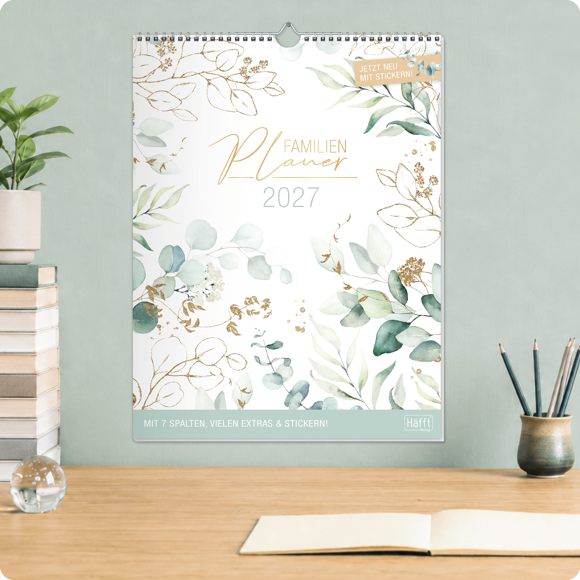 Artikelbild 7 des Artikels “Familienplaner XXL 2027 Wandkalender mit 7 Spalten [Blattgold] “