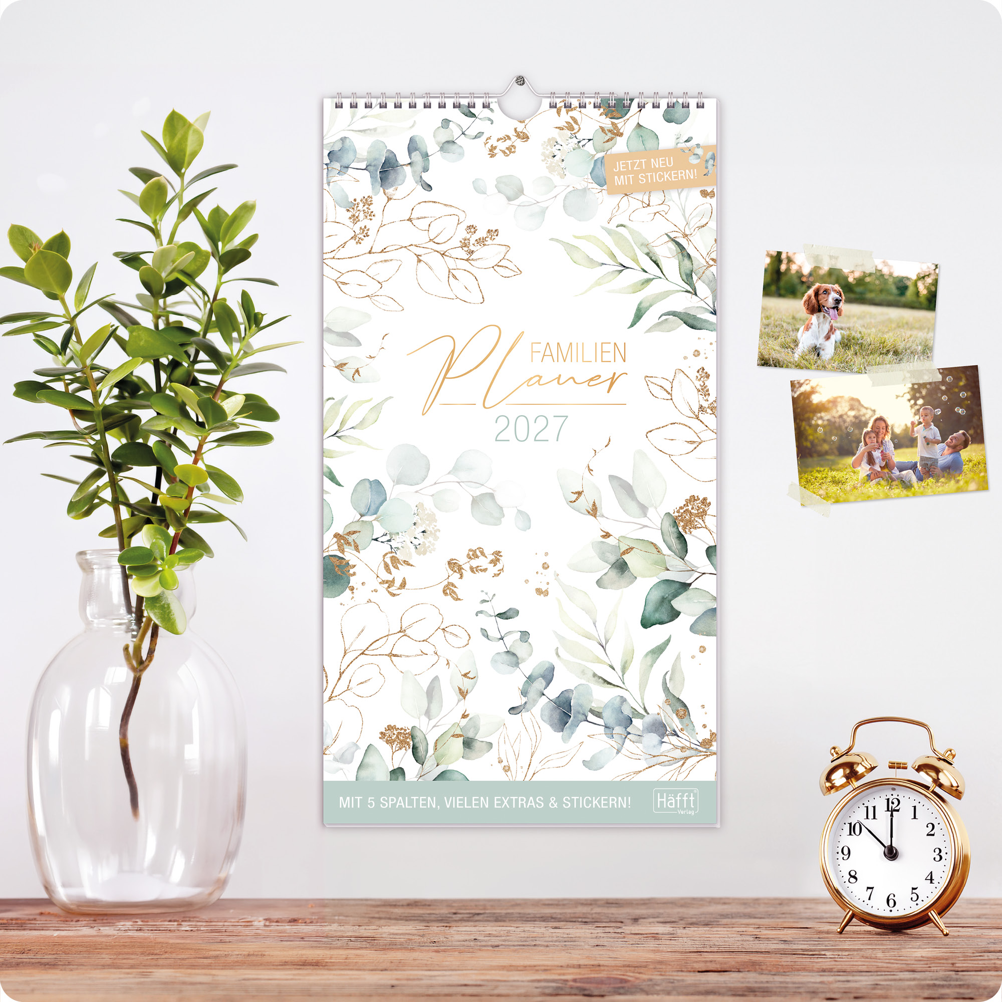 Artikelbild 7 des Artikels “Familienplaner 2027 Wandkalender mit 5 Spalten [Blattgold] “