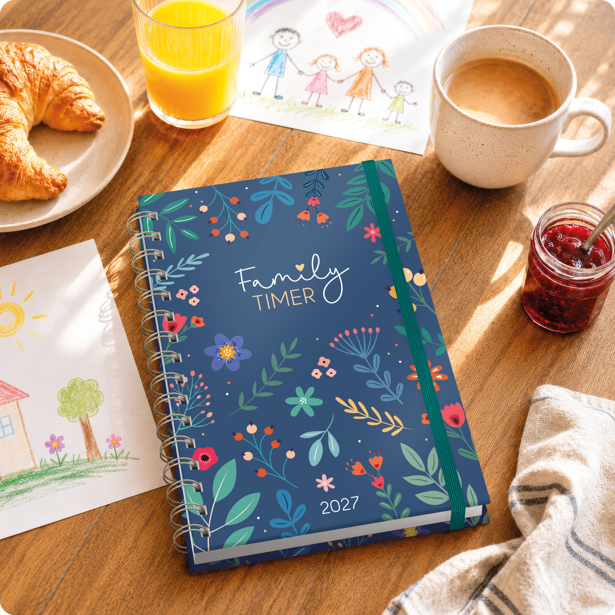 Artikelbild 7 des Artikels “Family-Timer A5 2027 [Color Flowers] “