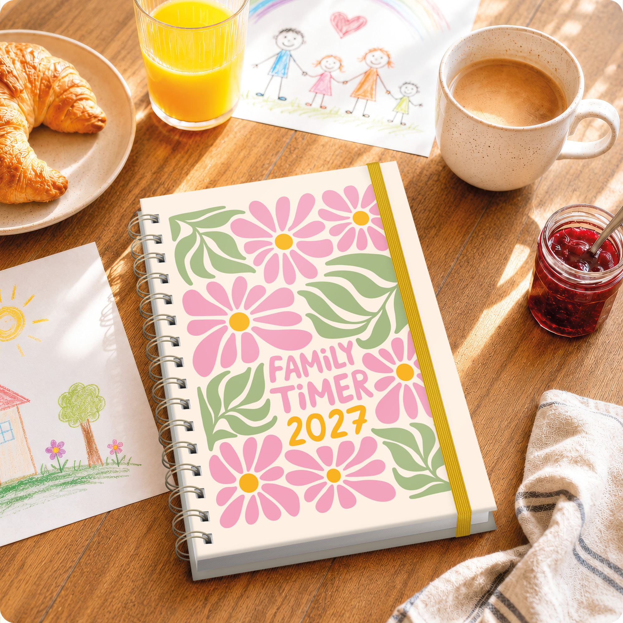 Artikelbild 7 des Artikels “Family-Timer A5 2027 [Flower Power] “