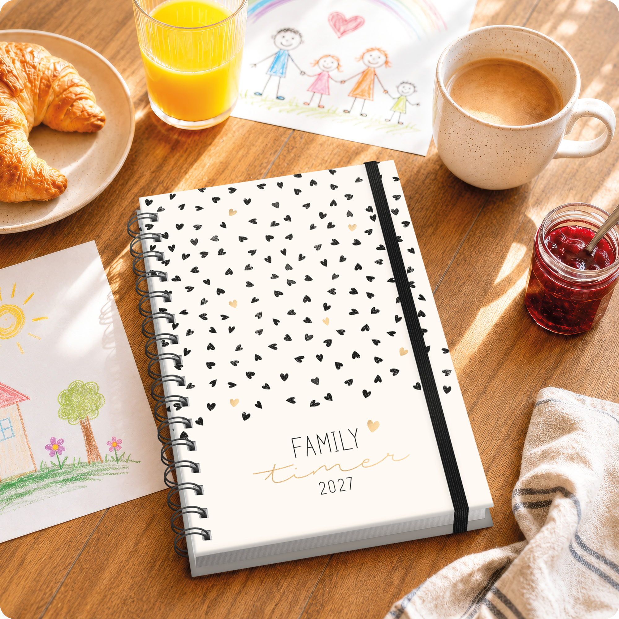 Artikelbild 7 des Artikels “Family-Timer A5 2027 [Golden Hearts] “