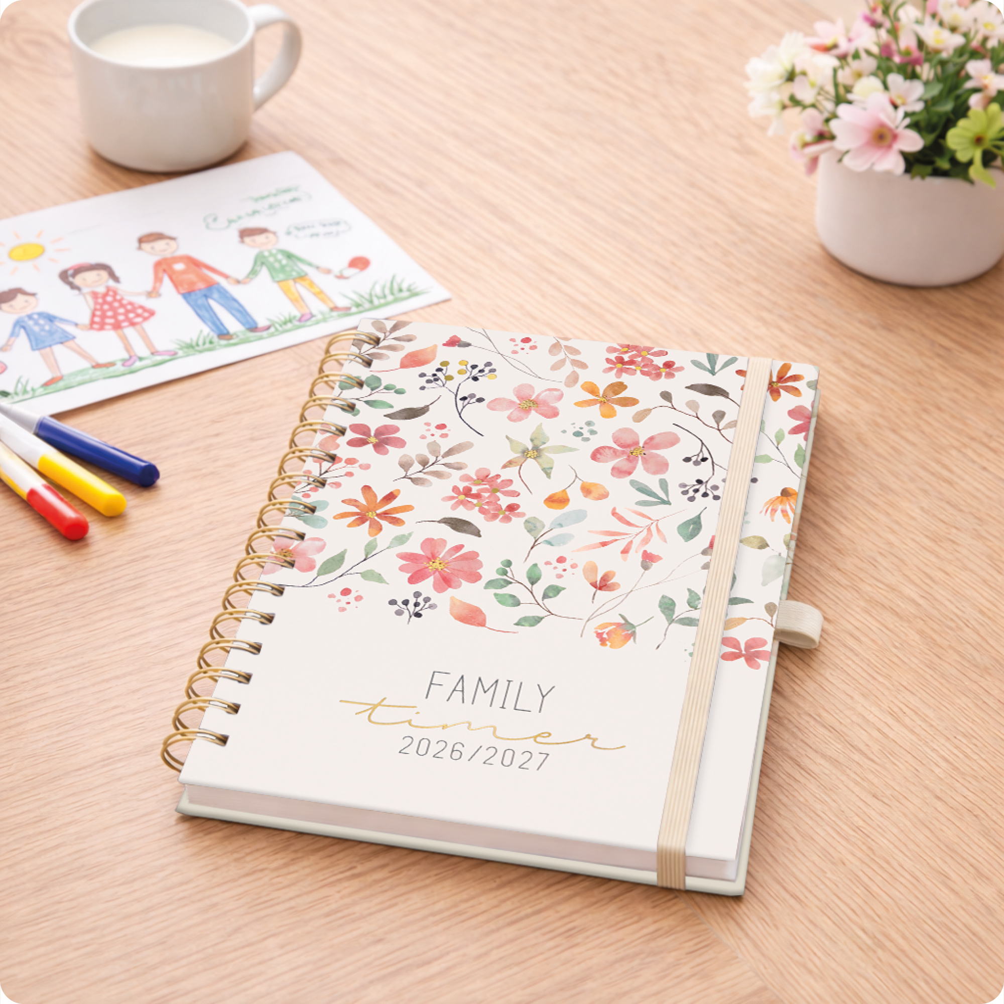 Artikelbild 7 des Artikels “Family-Timer Deluxe A5 2026 2027 [Wild Blossoms] “