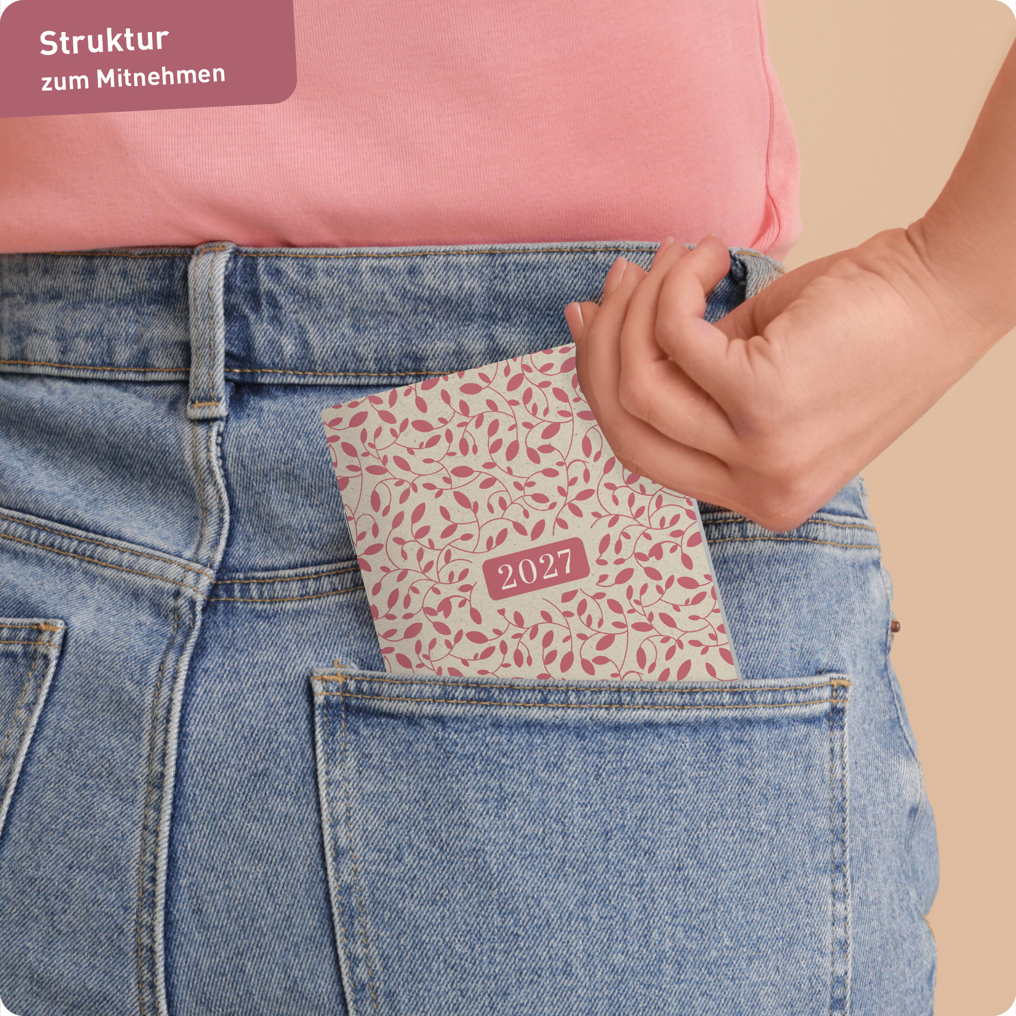 Artikelbild 7 des Artikels “Monatskalender 2026/2027 Square A6+ Taschenkalender 17 Monate [Red Leaves] “