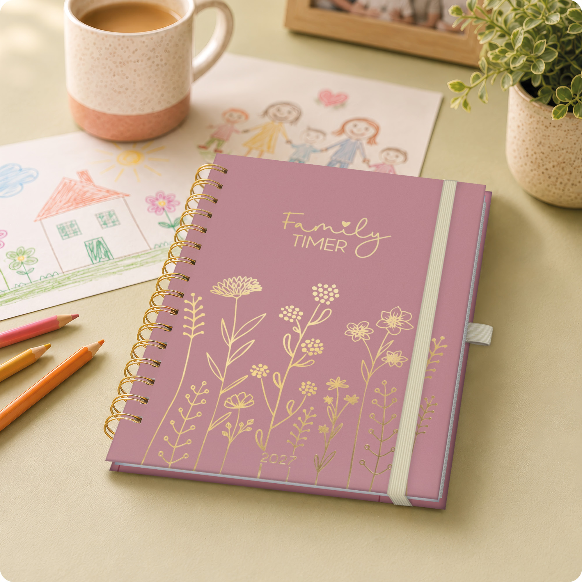 Artikelbild 7 des Artikels “Family-Timer Deluxe A5 2027 [Fine Flowers rosé] “