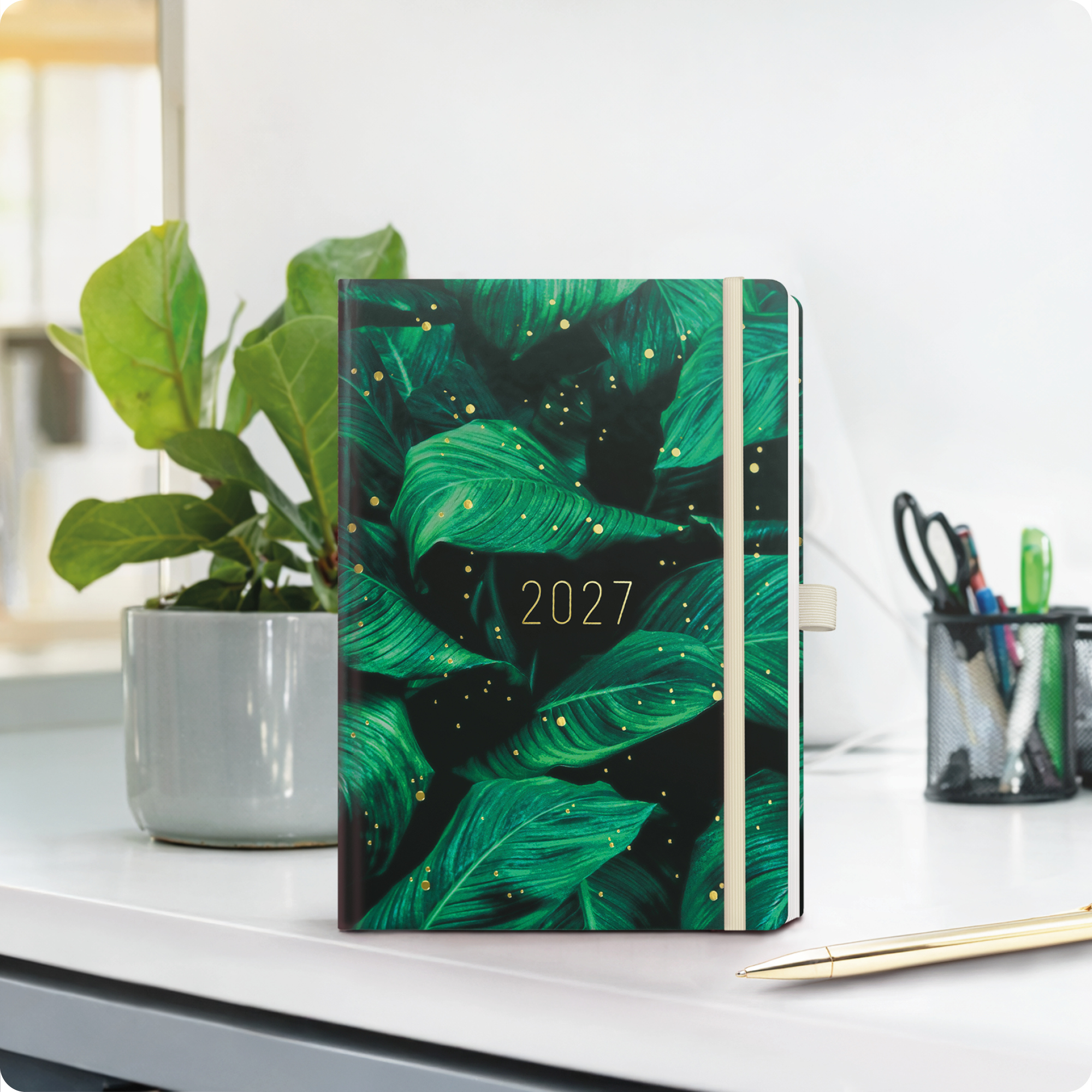 Artikelbild 7 des Artikels “Chäff-Timer Premium A5 2026/2027 [Green Leaves] “