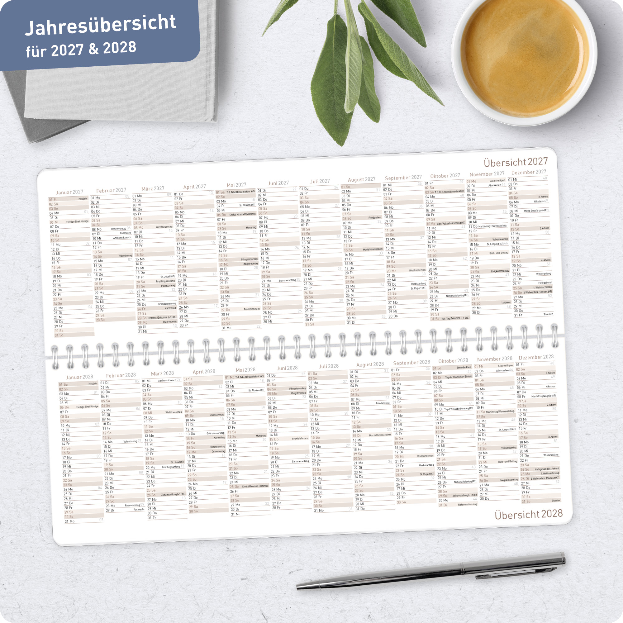 Artikelbild 7 des Artikels “Wochen-Tischkalender 2027 [Leuchtturm] “