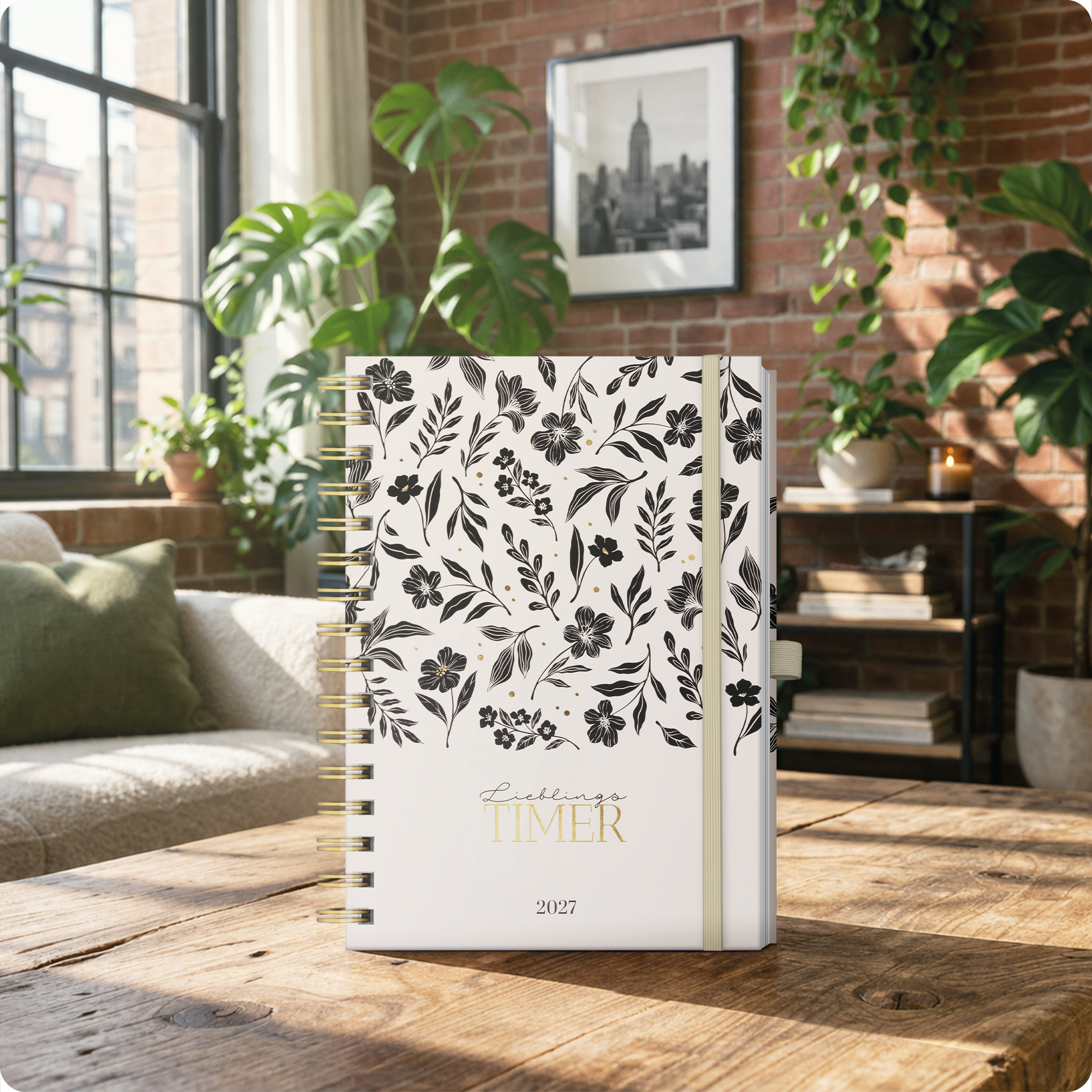Artikelbild 7 des Artikels “Lieblings-Timer Deluxe A5 2026/2027 [Black Flower] “
