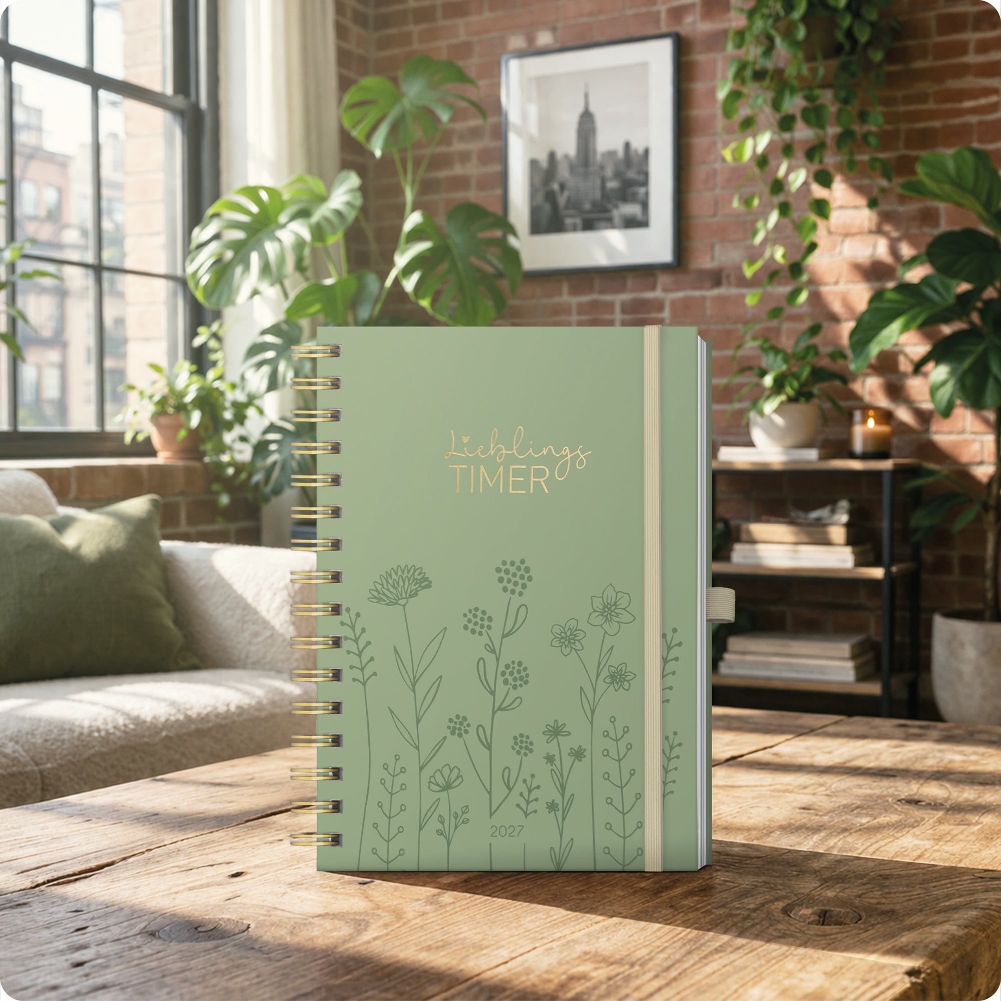Artikelbild 7 des Artikels “Lieblings-Timer Deluxe A5 2026/2027 [Fine Flowers salbei] “
