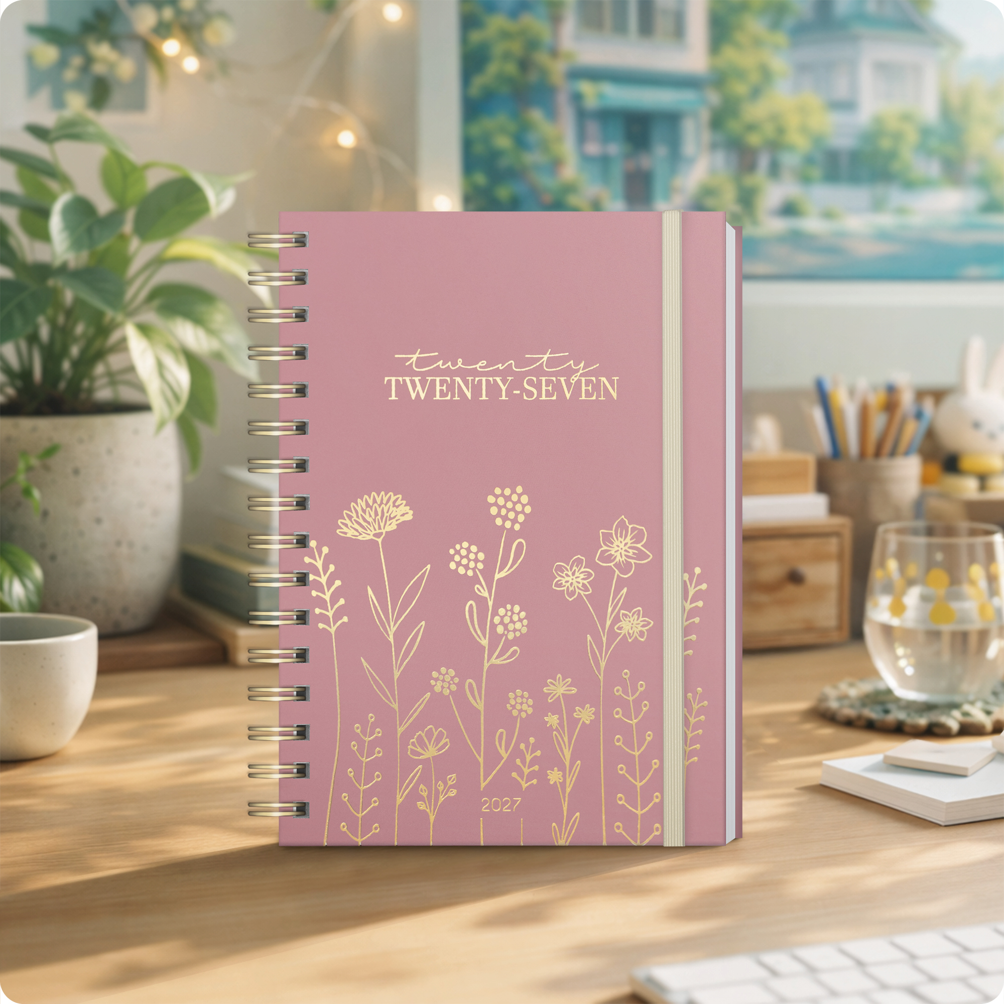 Artikelbild 7 des Artikels “Lieblings-Timer A5 2026/2027 auf Englisch (+ IT/FR/ES) [Fine Flowers rosé] “