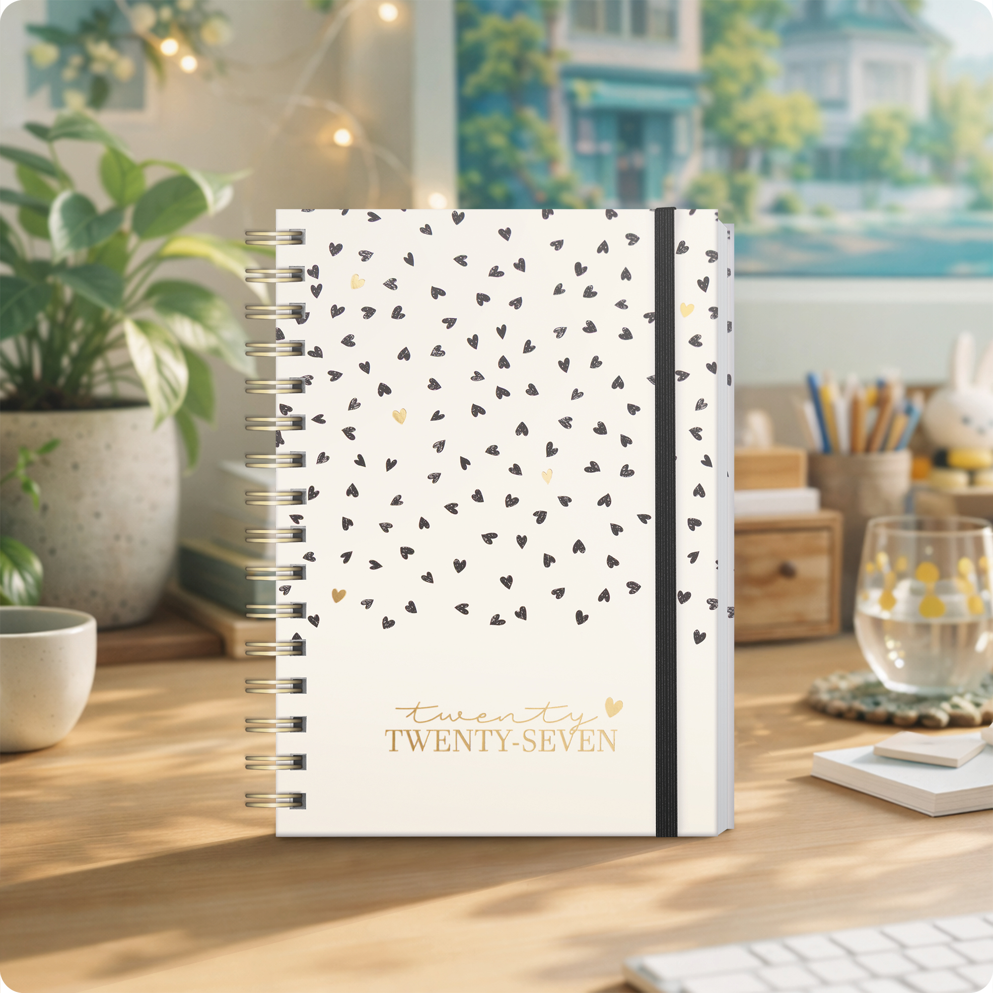 Artikelbild 7 des Artikels “Lieblings-Timer A5 2026/2027 auf Englisch (+ IT/FR/ES) [Golden Hearts] “