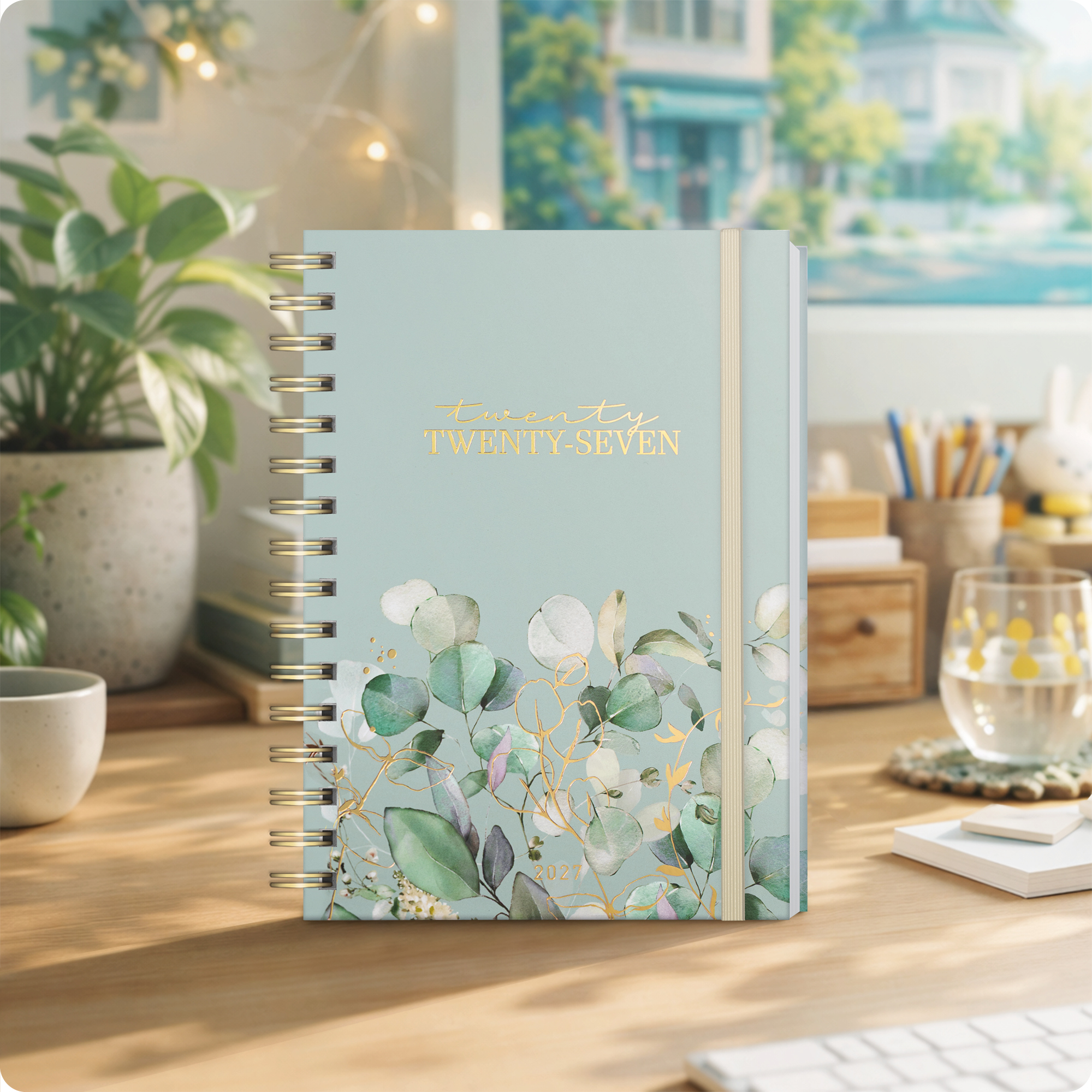 Artikelbild 7 des Artikels “Lieblings-Timer A5 2026/2027 auf Englisch (+ IT/FR/ES) [Minty Leaves] “