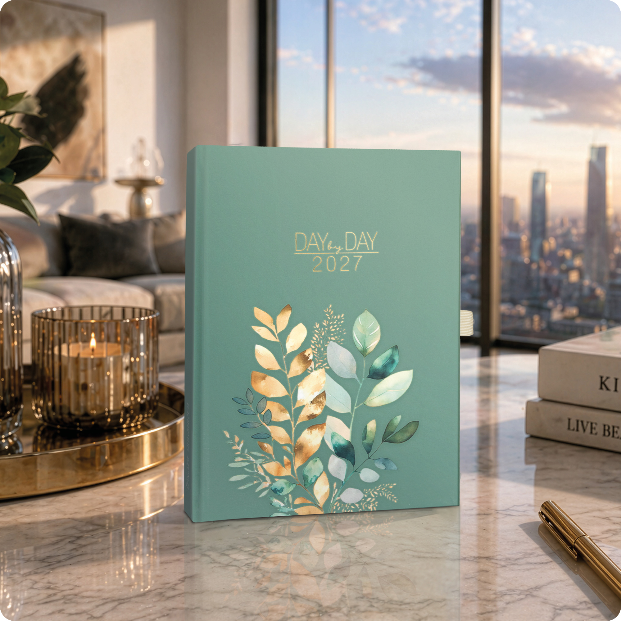 Artikelbild 7 des Artikels “Organizer Day by Day A5 2027 [Shiny Leaves] “