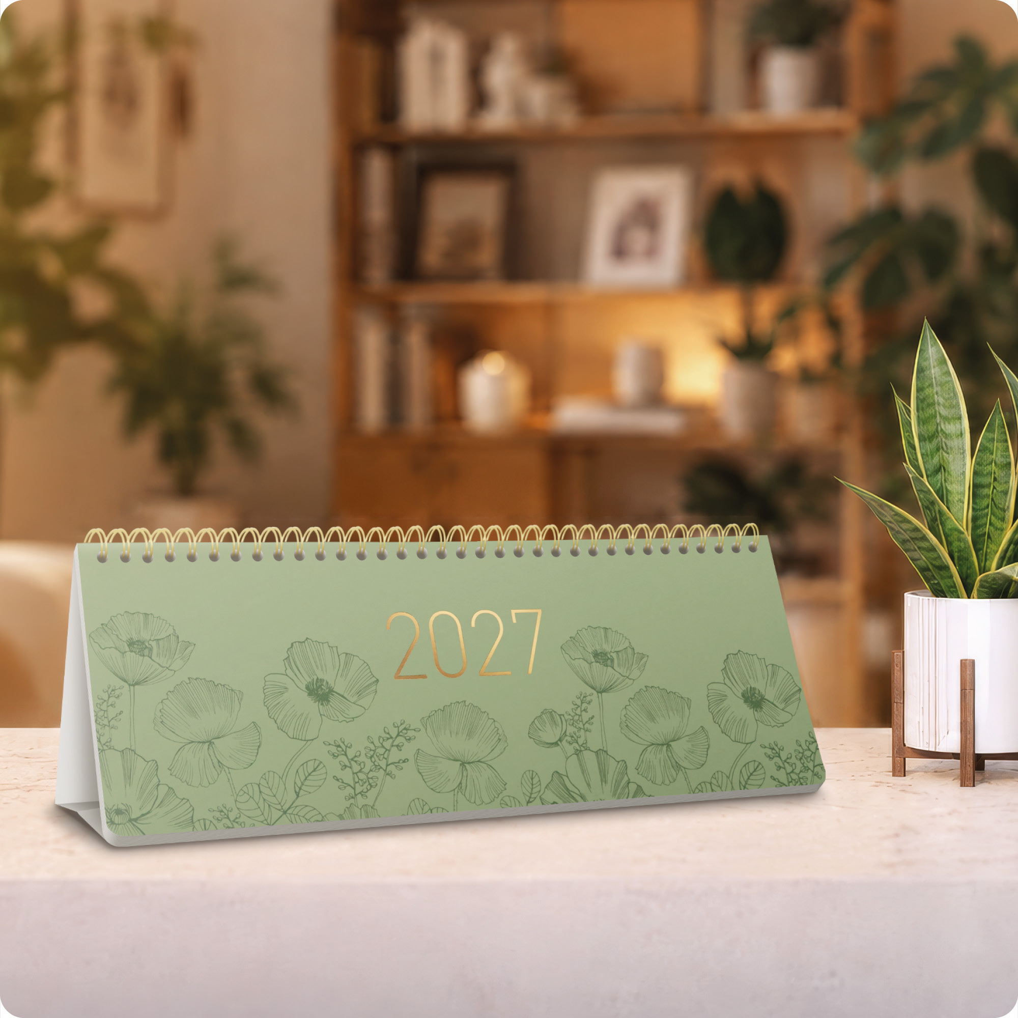Artikelbild 7 des Artikels “Internationaler Wochen-Tischkalender quer 2027 [Green Poppy] “