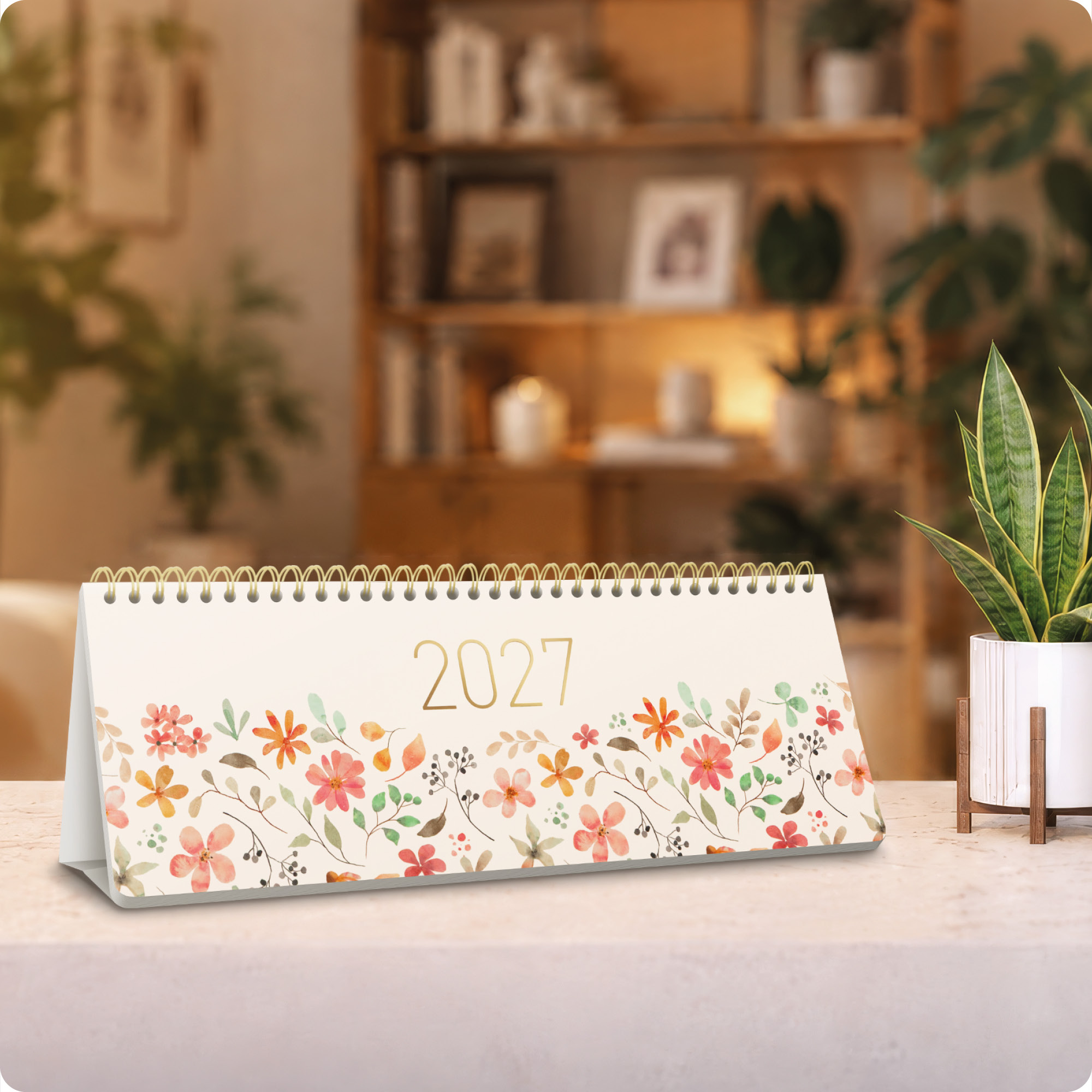 Artikelbild 7 des Artikels “Internationaler Wochen-Tischkalender quer 2027 [Wild Blossoms] “