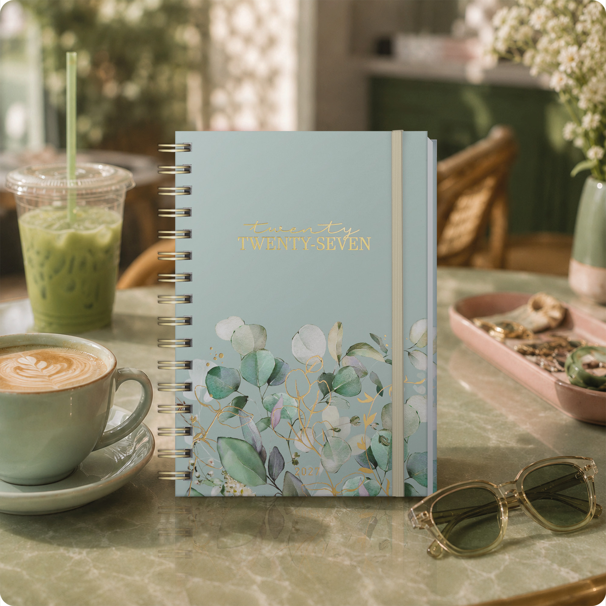 Artikelbild 7 des Artikels “Lieblings-Timer A5 2027 Englisch (+ IT/FR/ES) [Minty Leaves] “