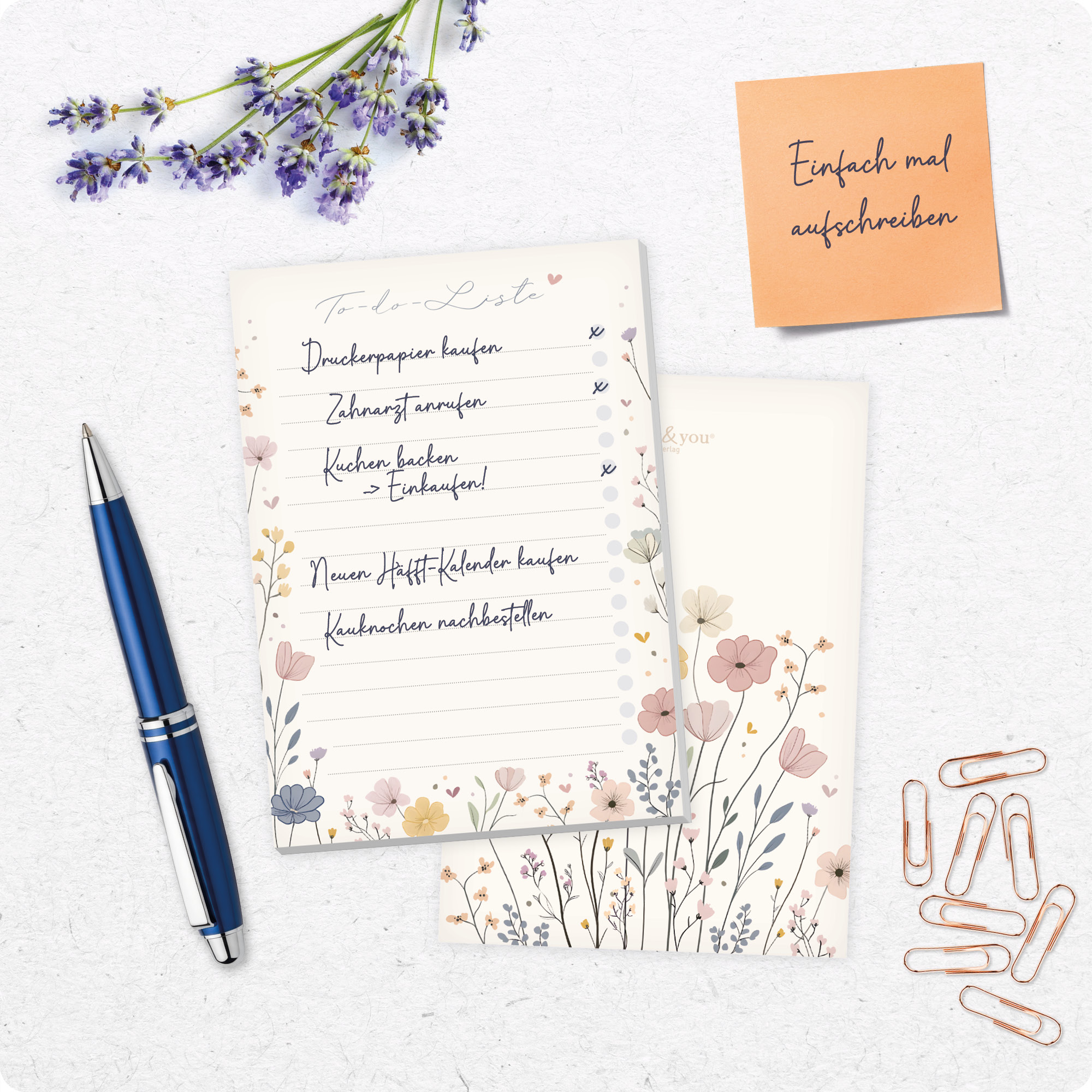 Artikelbild 7 des Artikels “paper&you To-do Listen Block A6 [Flower Joy] “