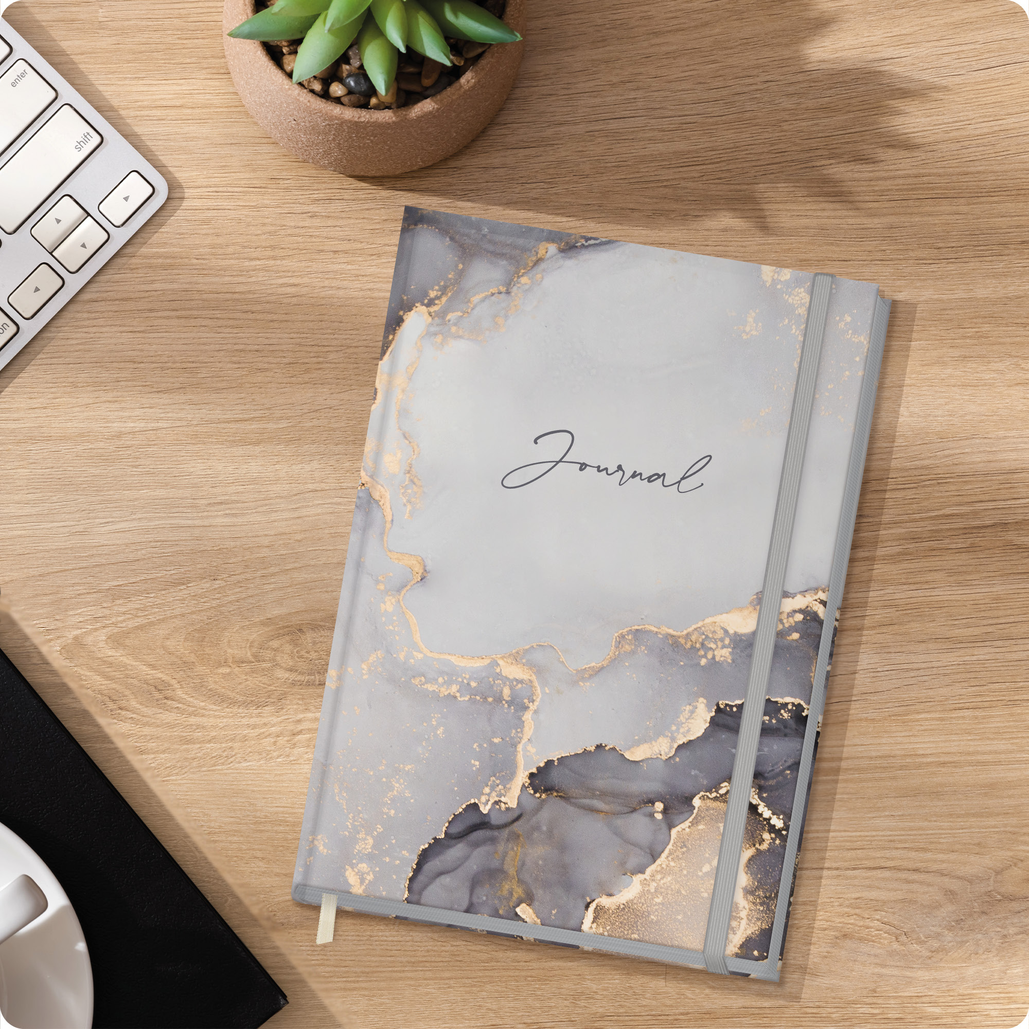 Artikelbild 7 des Artikels “paper&you Journal dotted A5 [Grey Marble] “