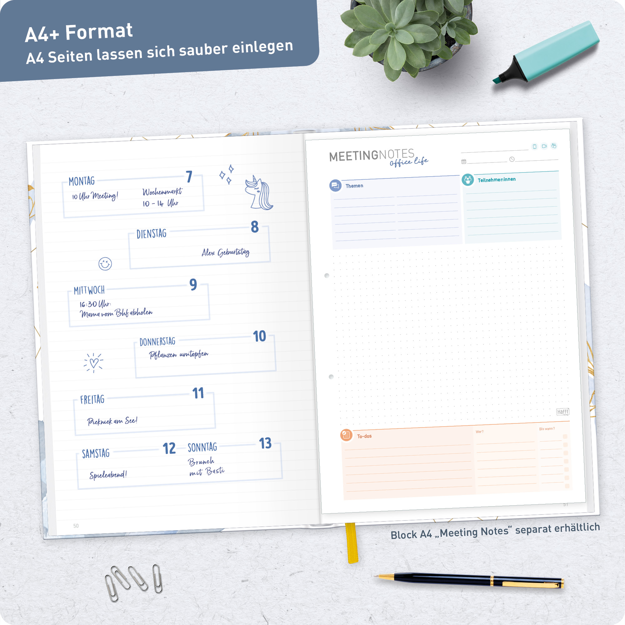 Artikelbild 7 des Artikels “paper&you Notizbuch A4+ liniert [Time to Grow] “