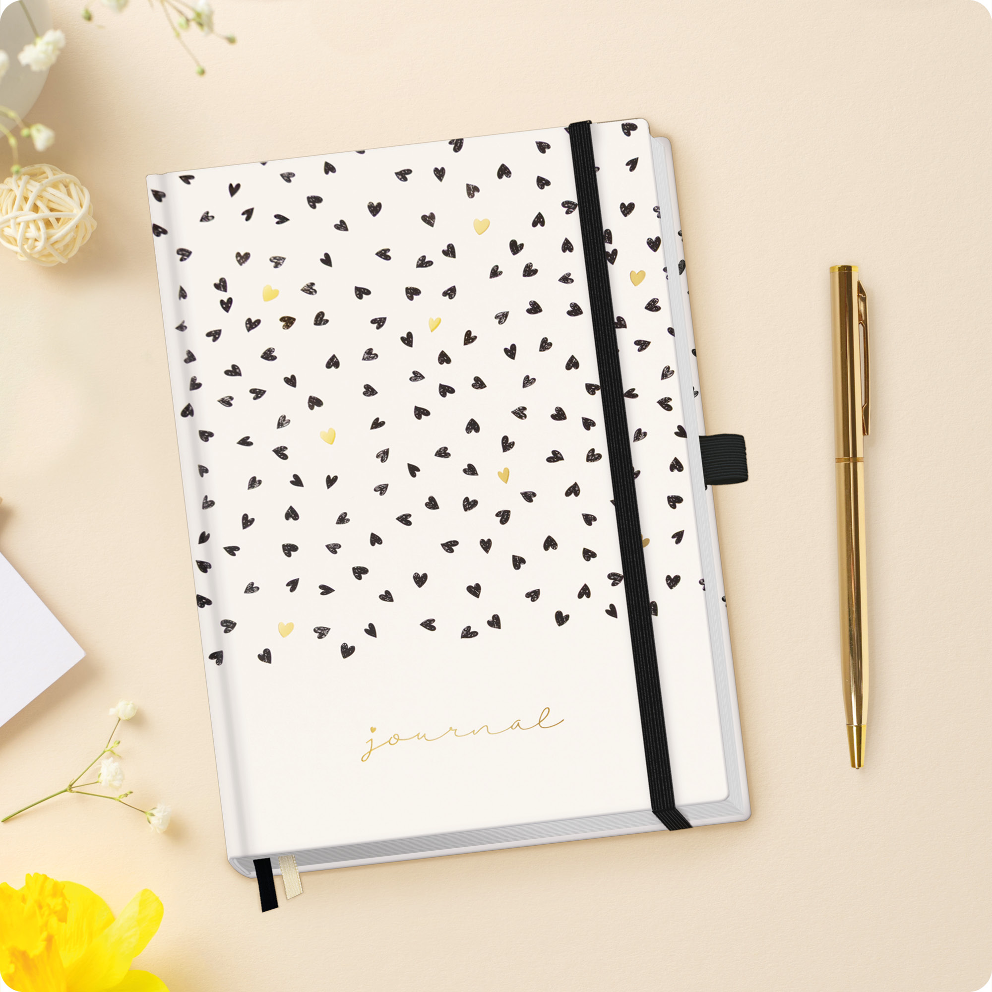 Artikelbild 7 des Artikels “p&y Journal Premium dotted A5 [Golden Hearts] “