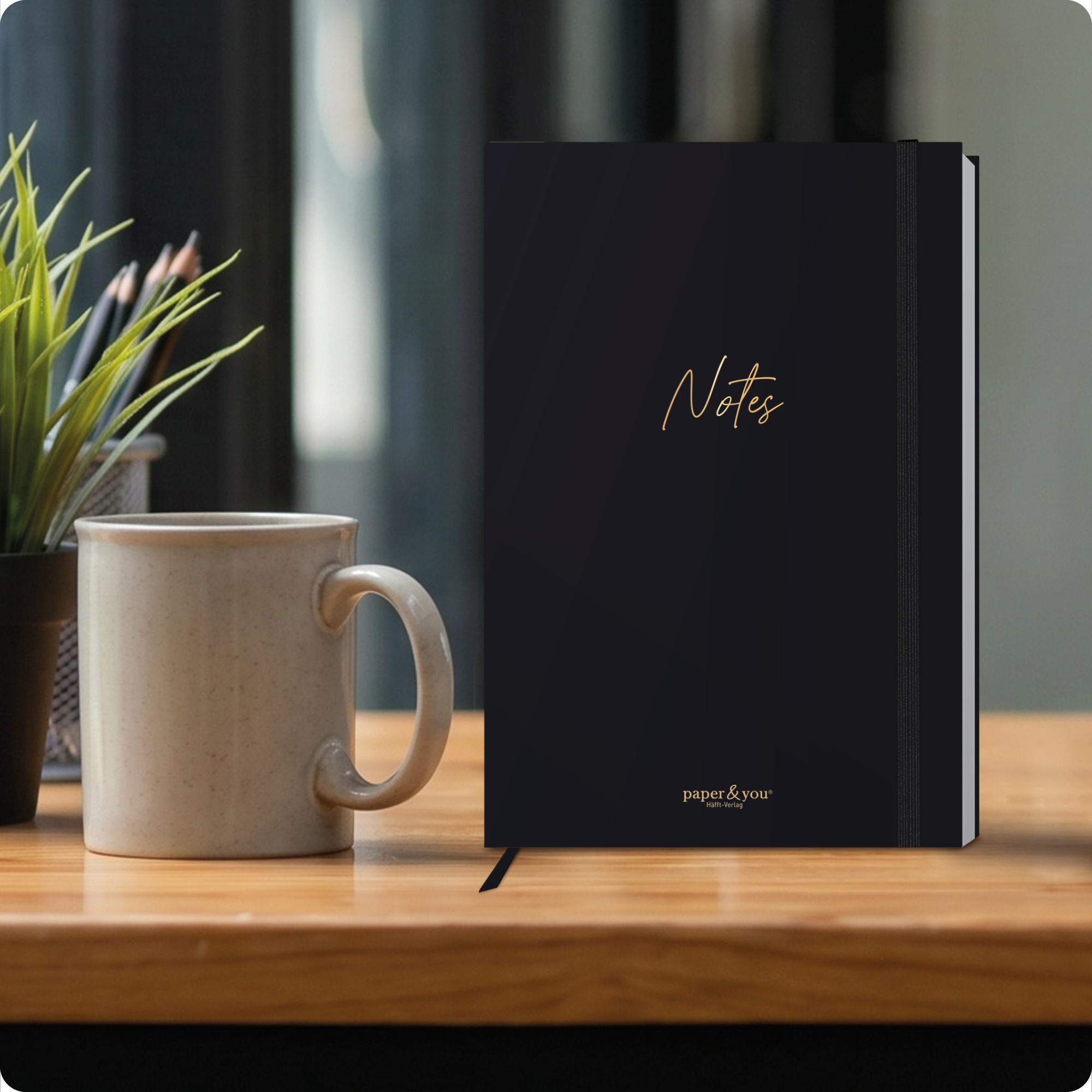 Artikelbild 7 des Artikels “paper&you Notizbuch Classic A5+ liniert [Black Edition] “