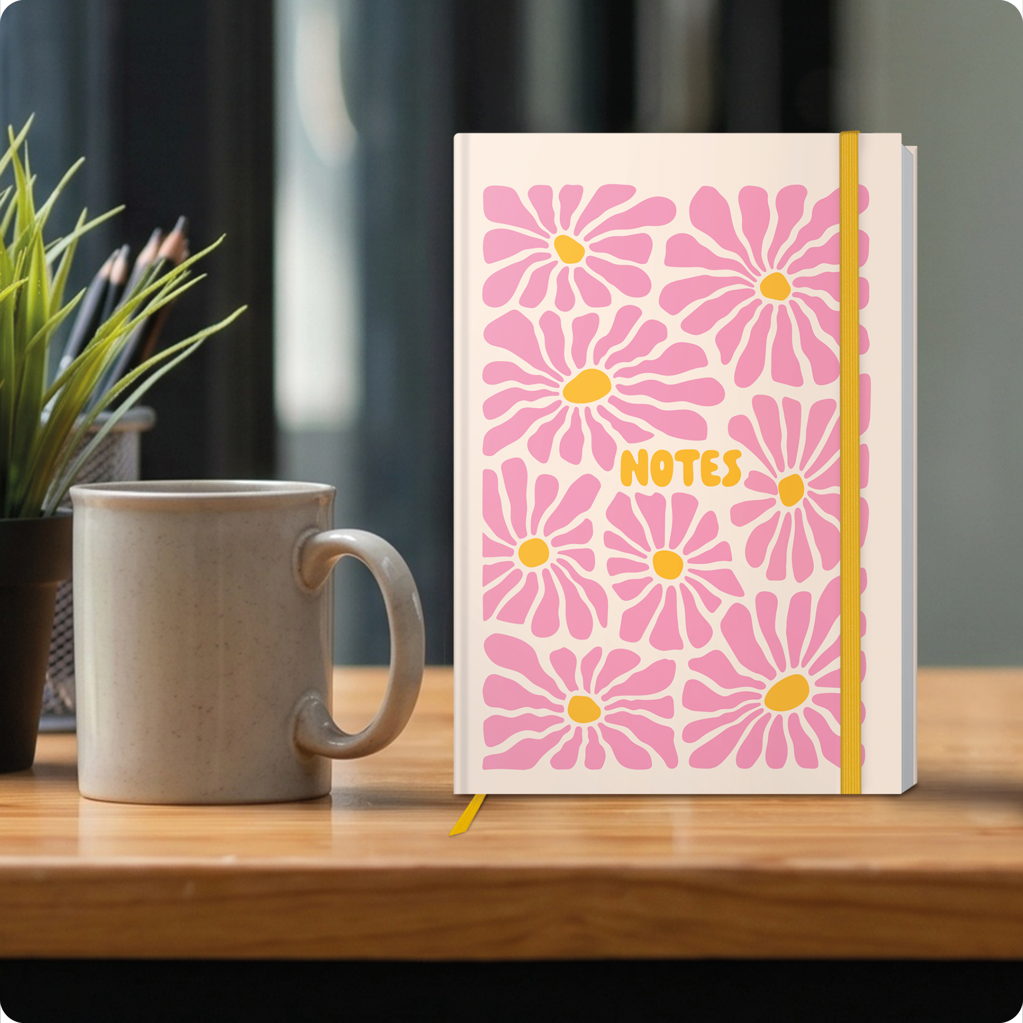 Artikelbild 7 des Artikels “paper&you Notizbuch Classic A5+ liniert [Pink Flowers] “