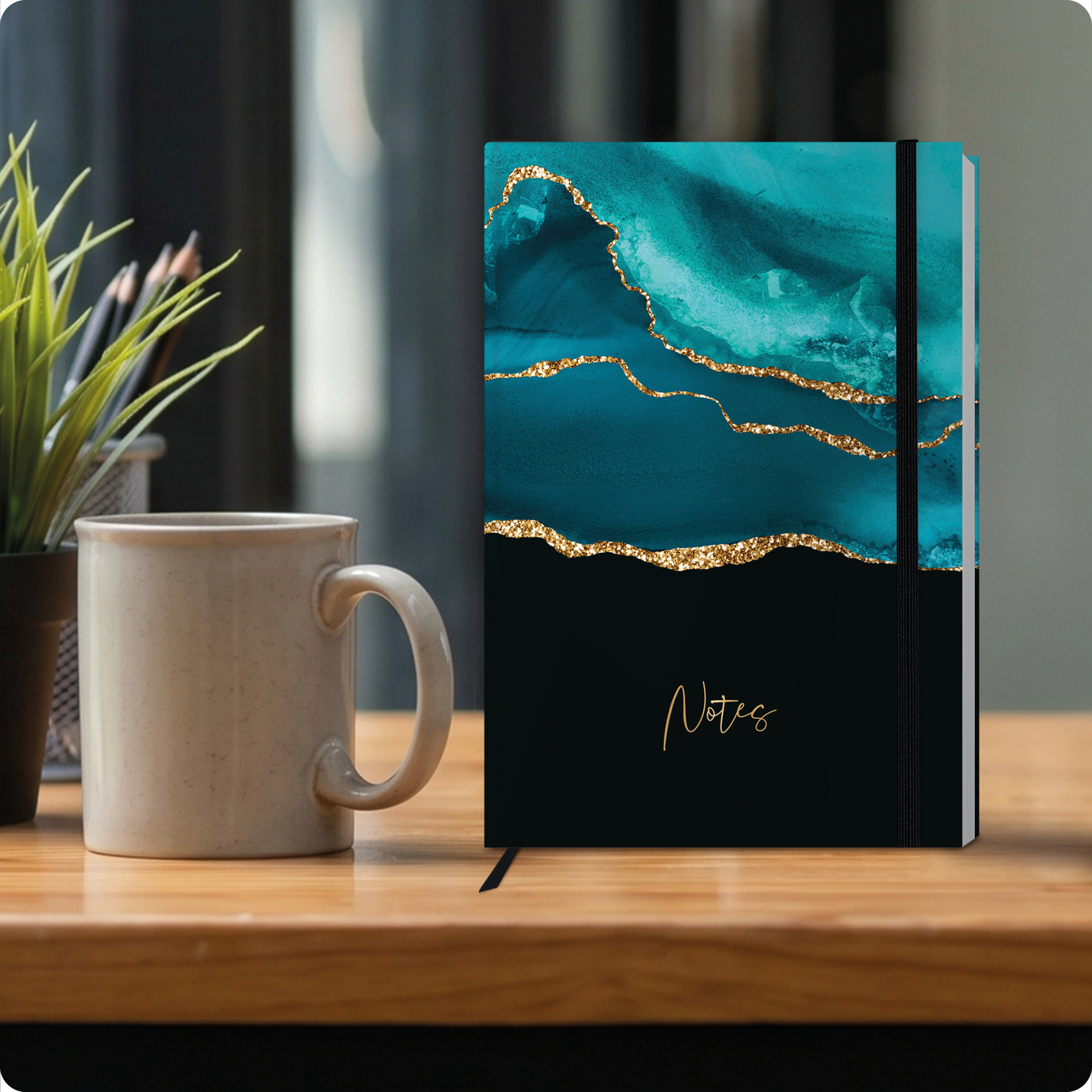 Artikelbild 7 des Artikels “paper&you Notizbuch Classic A5+ liniert [Shiny Teal] “