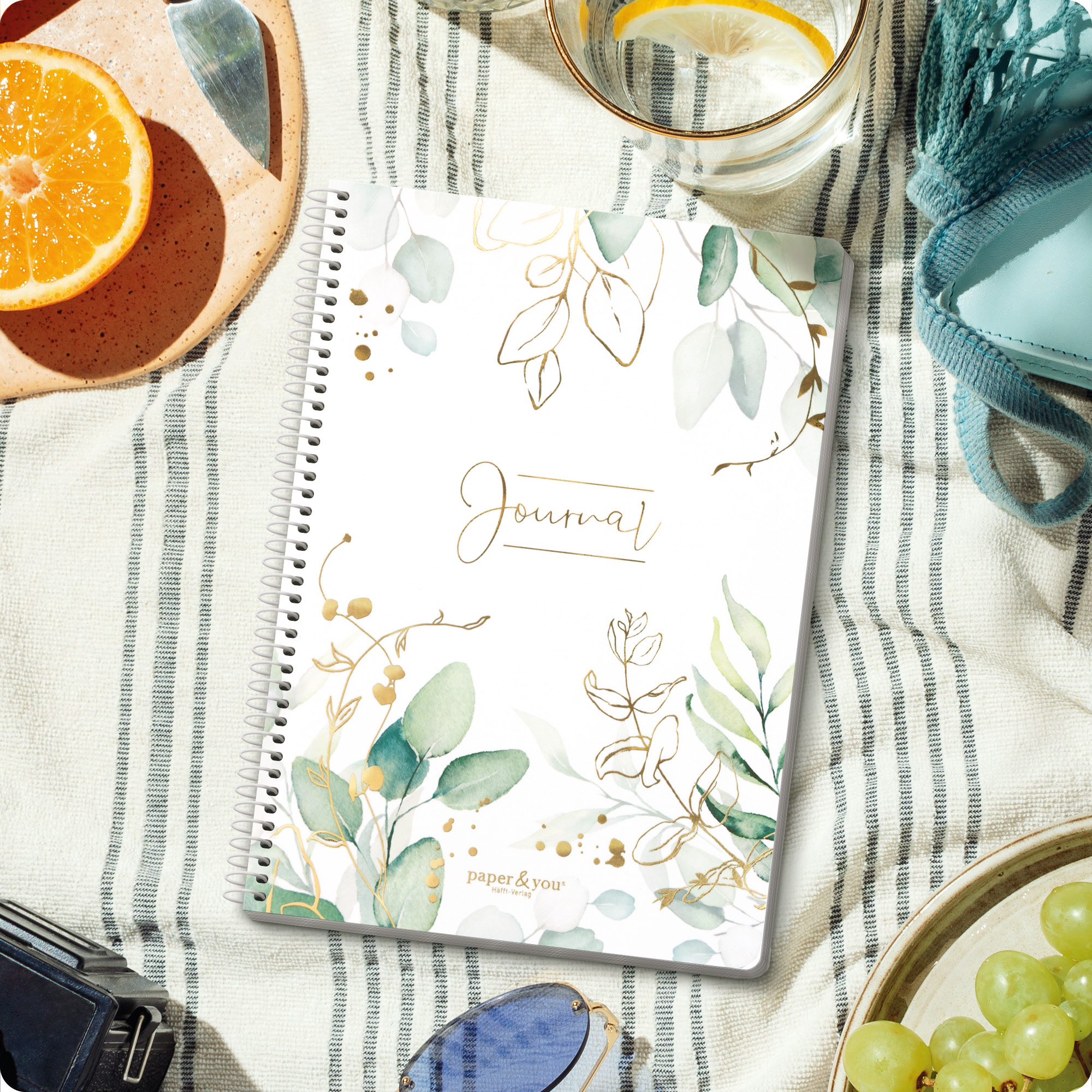 Artikelbild 7 des Artikels “Bullet Journal dotted A5 mit Spiralbindung [Blattgold] “