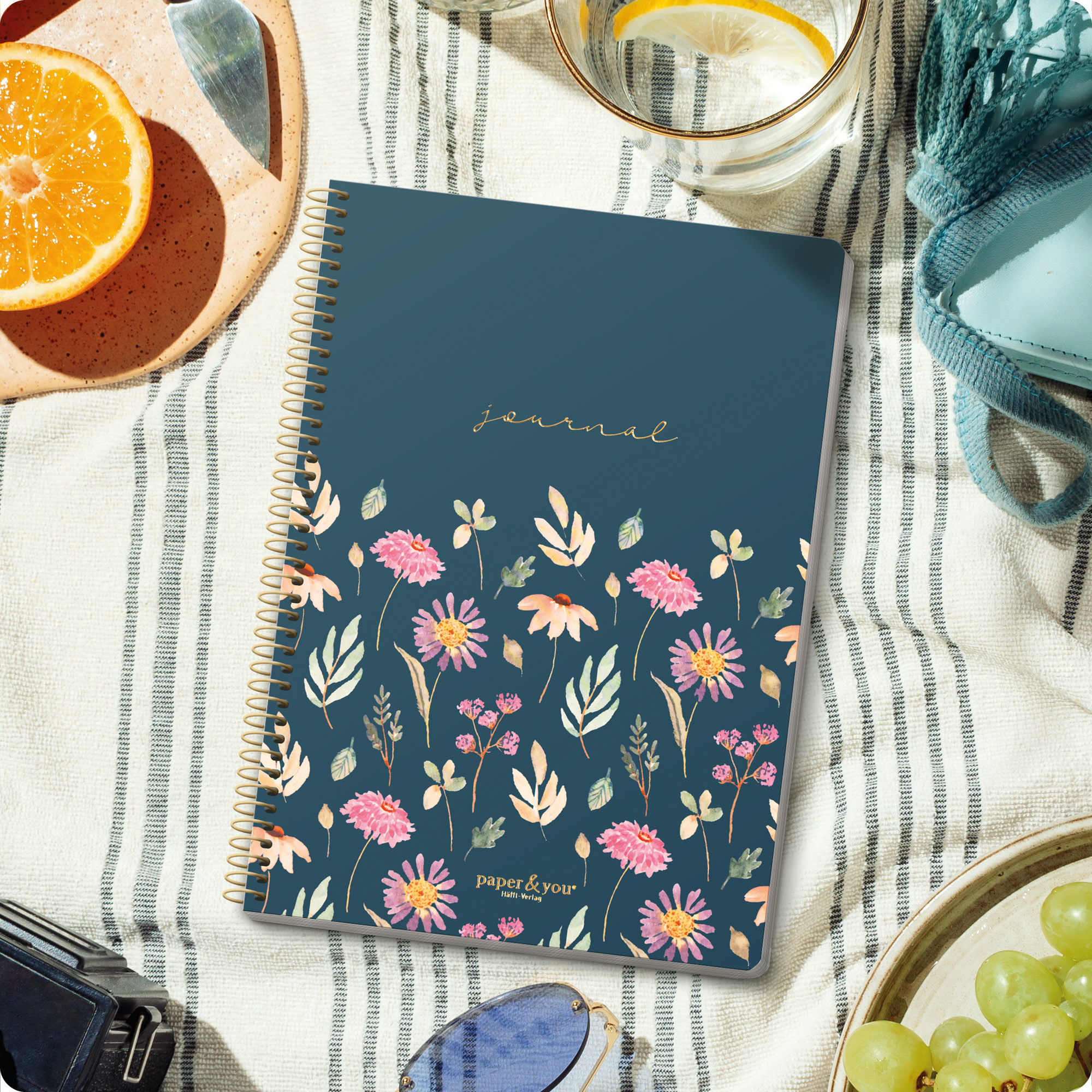 Artikelbild 7 des Artikels “Bullet Journal dotted A5 mit Spiralbindung [Flying Flowers] “