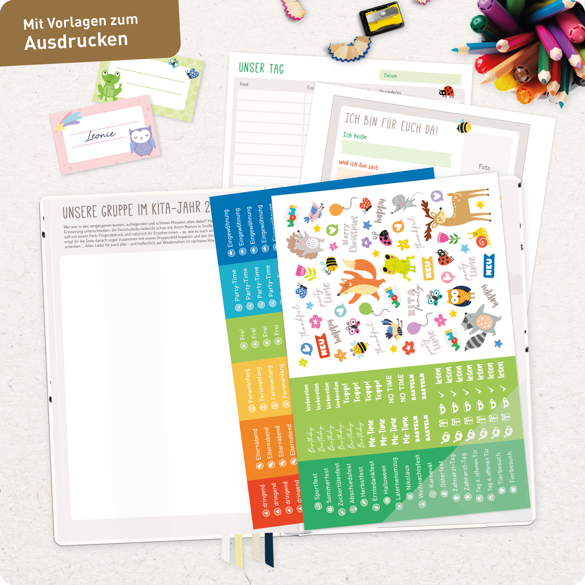 Artikelbild 8 des Artikels “Erzieher-Planer A5+ 26/27  [Golden Hearts] “