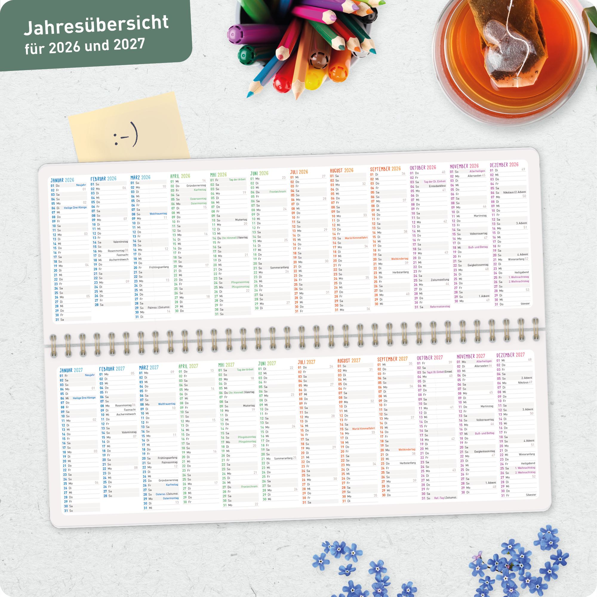 Artikelbild 8 des Artikels “Tischkalender Erzieher 26/27 [Flying Flowers] “