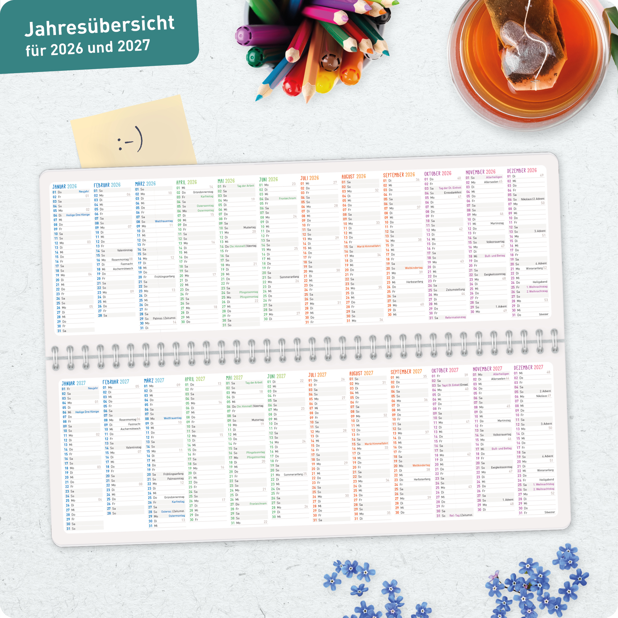 Artikelbild 8 des Artikels “Tischkalender Erzieher 26/27 [Wild Flower] “
