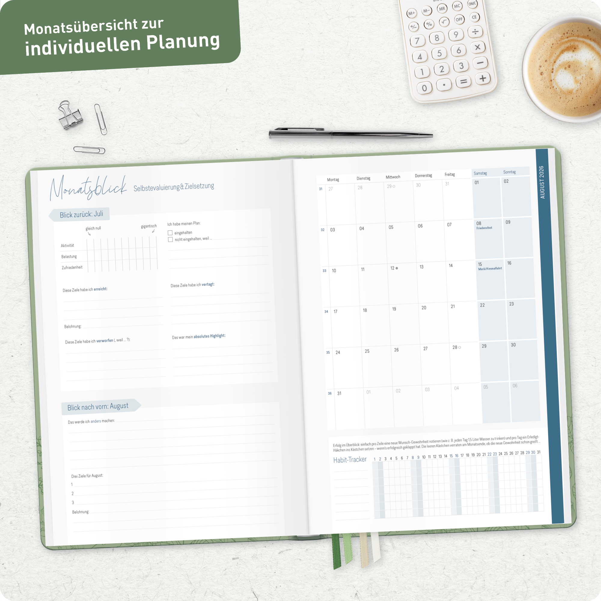 Artikelbild 8 des Artikels “Lehrer-Planer Maxi A4+ 26/27 [Green Poppy] “